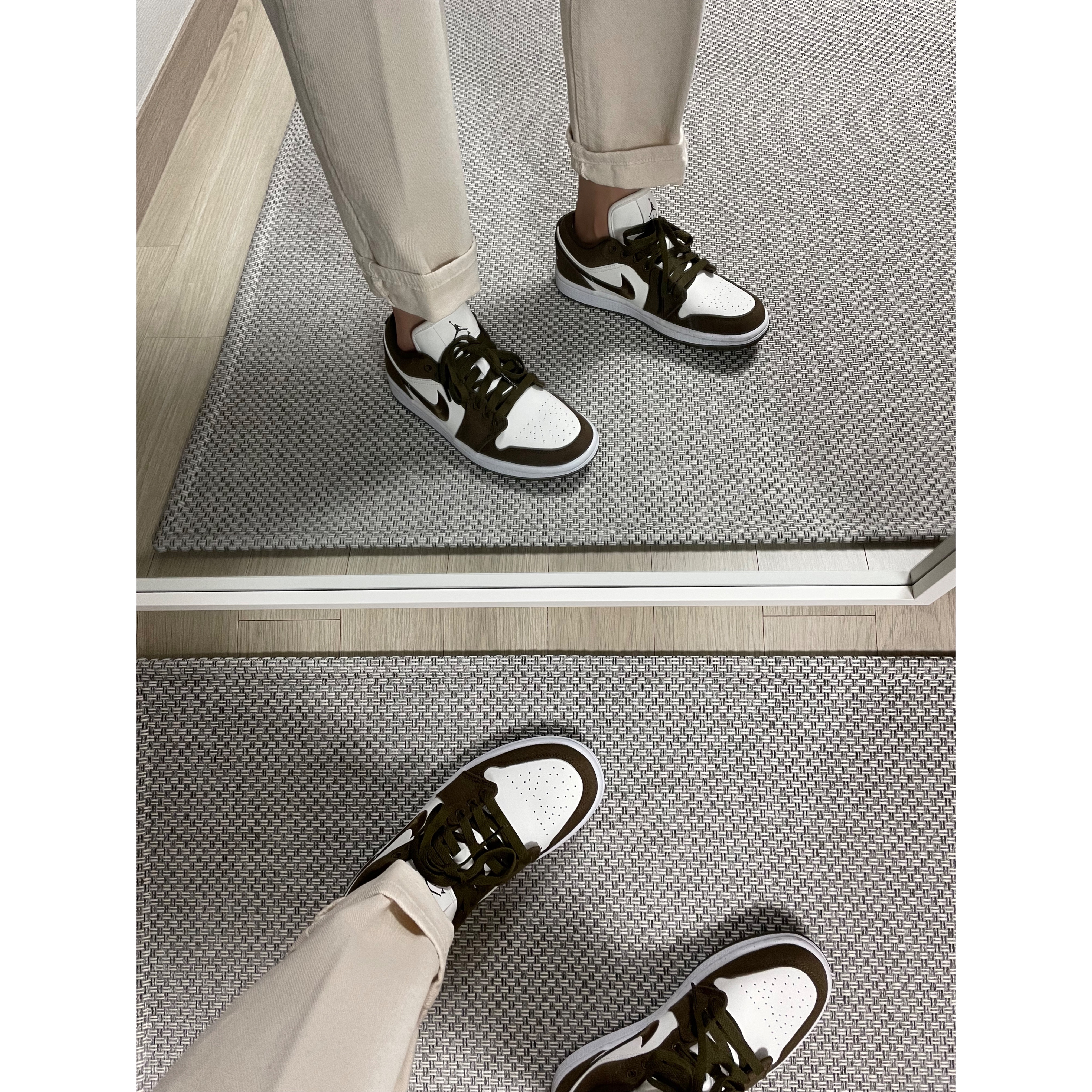 (W) Jordan 1 Low SE Light Olive 착용 스타일