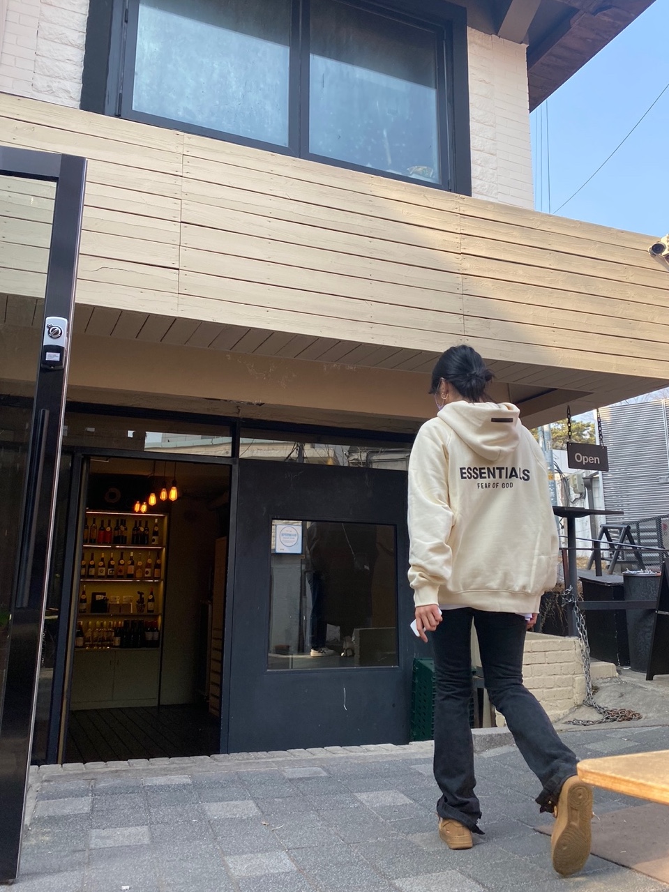 Essentials Pull-Over Hoodie Cream - 21SS, Nike x Supreme Air Force 1 Low Flax 착용 스타일
