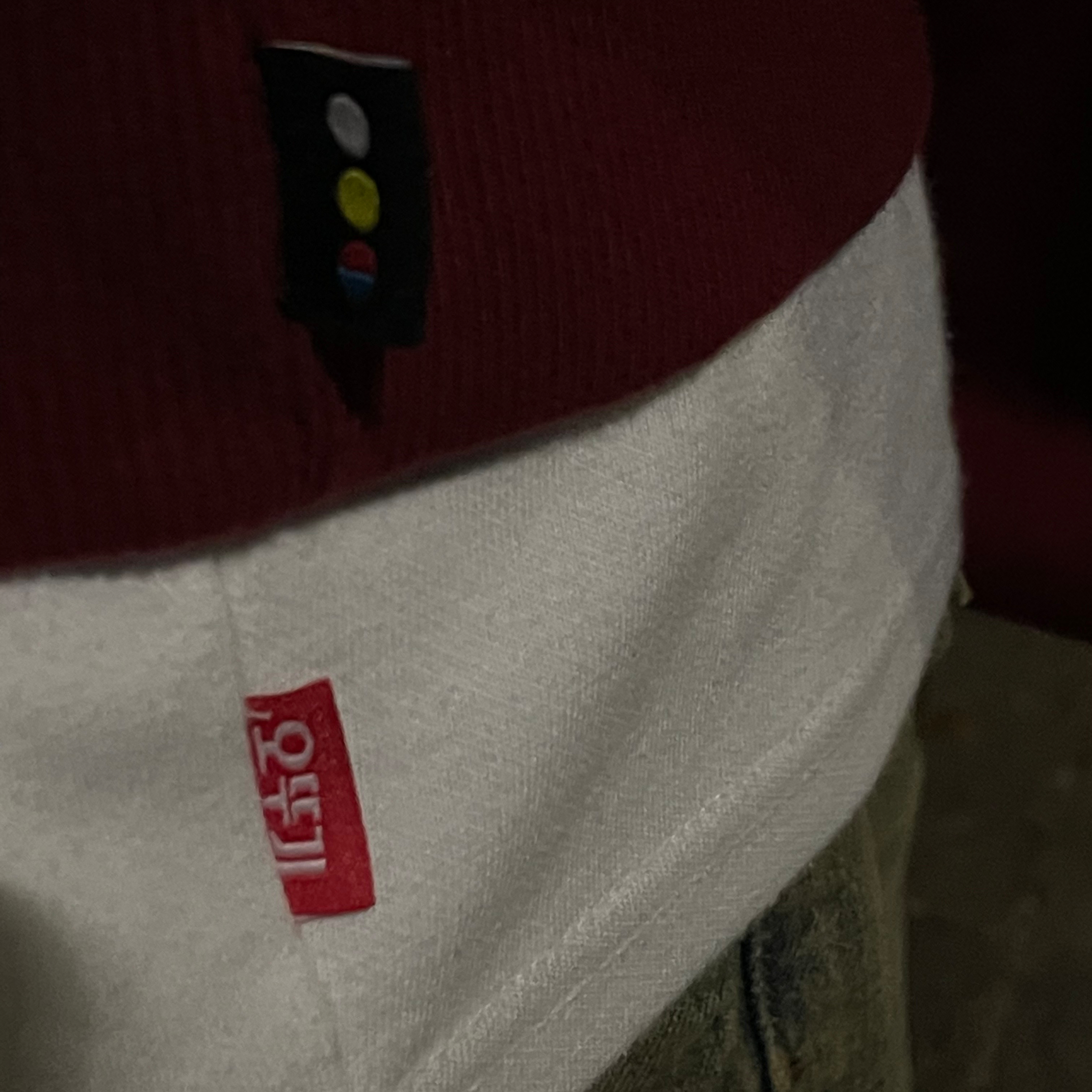 IAB Studio Hoodie Raspberry, IAB Studio x Ottogi Mayonnaise 50th Anniversary T-Shirt White 착용 스타일 - 2