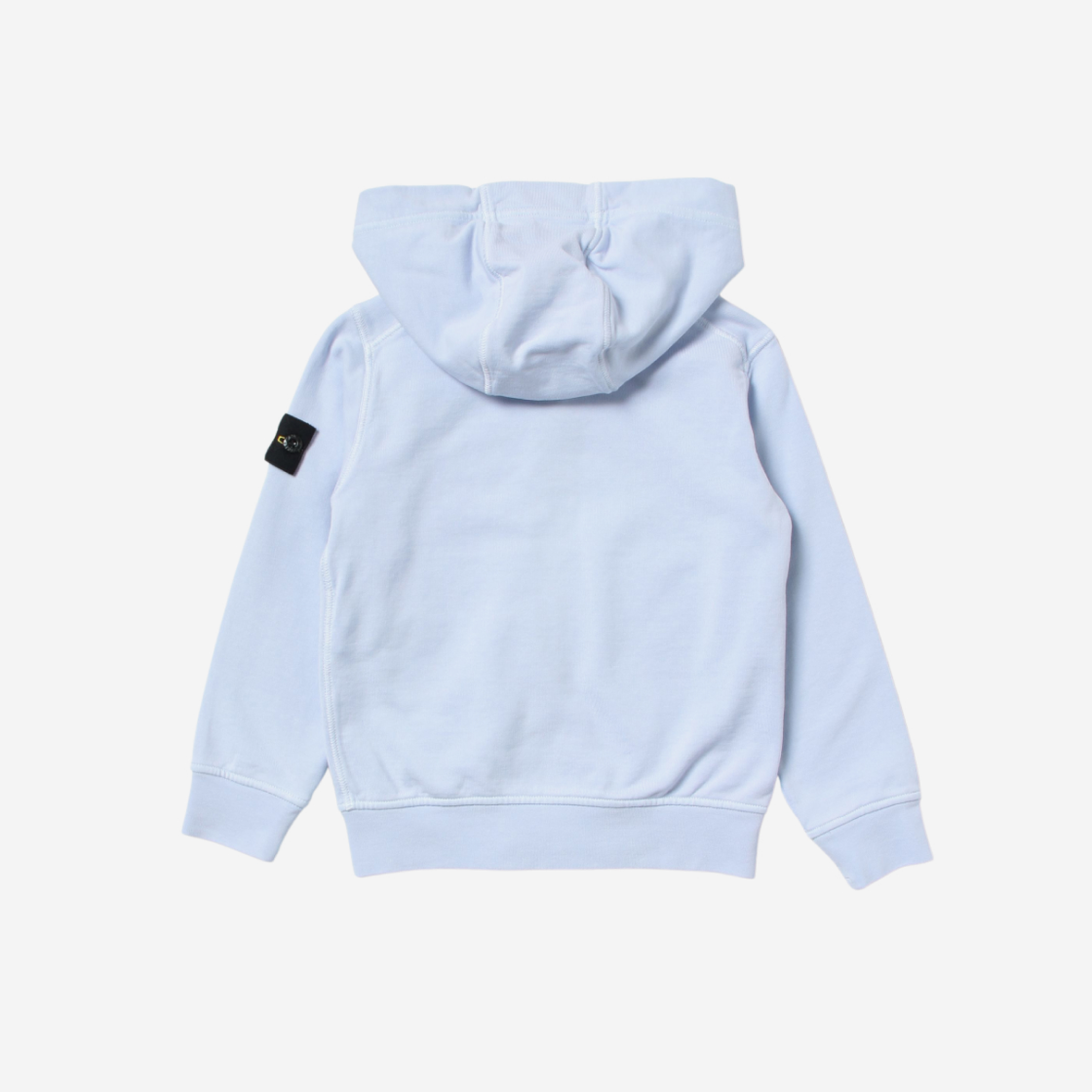 (Kids) Stone Island Cotton Fleece Full Zip Hooded Sweatshirt Lavender - 22SS 상세 이미지 2