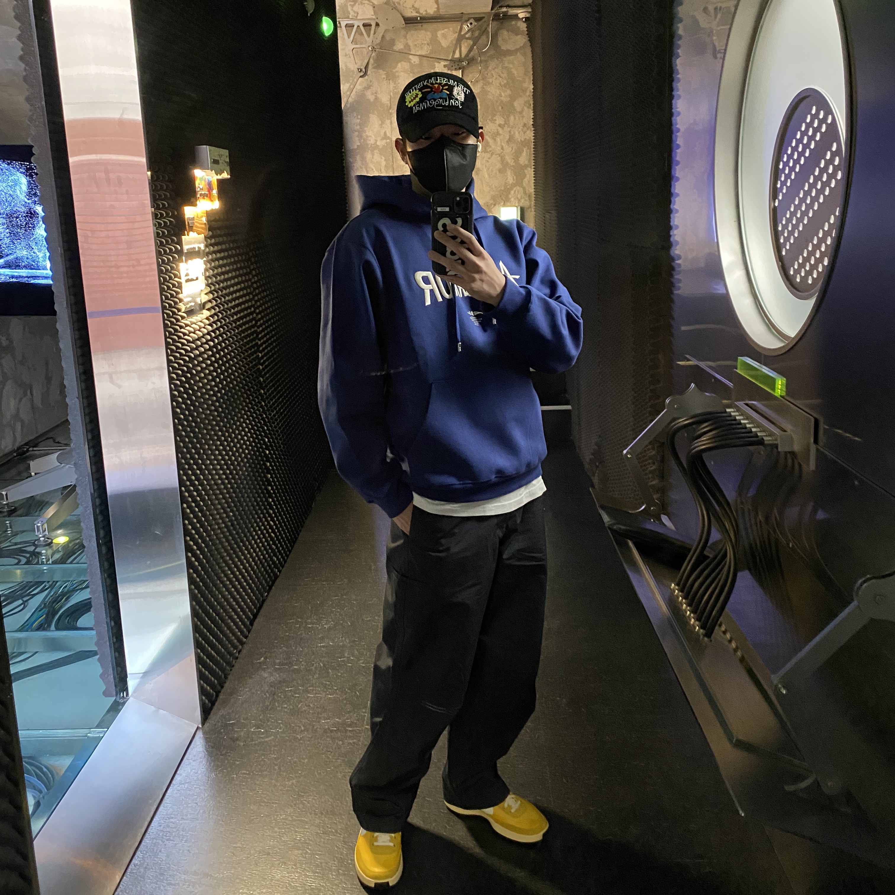 Ader Error Verif Logo Hoodie Navy, Nike x Tom Sachs General Purpose Shoe Archive 착용 스타일 - 1
