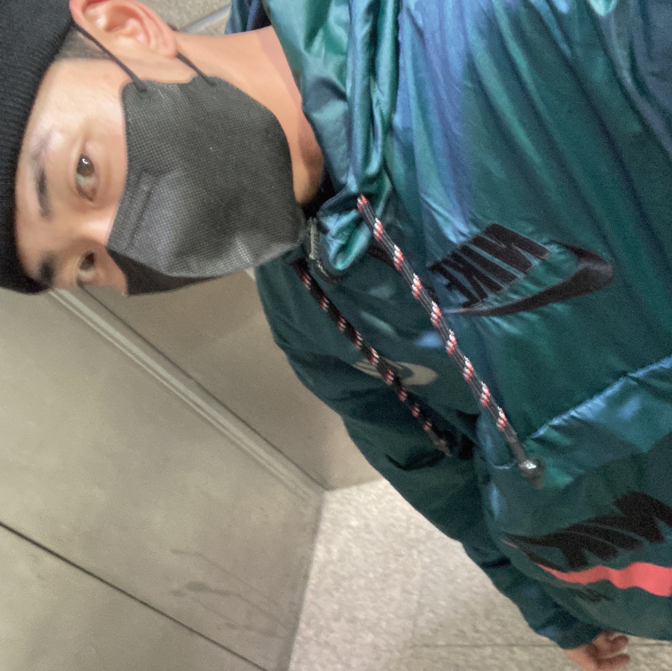 Nike x Cactus Plant Flea Market Anorak Teal 착용 스타일
