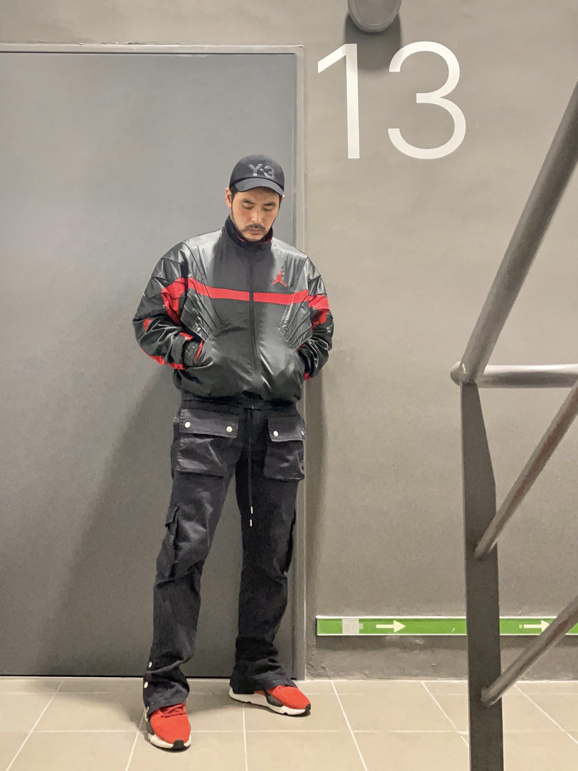 Y-3 Kaiwa Shadow Green 착용 스타일 - 2