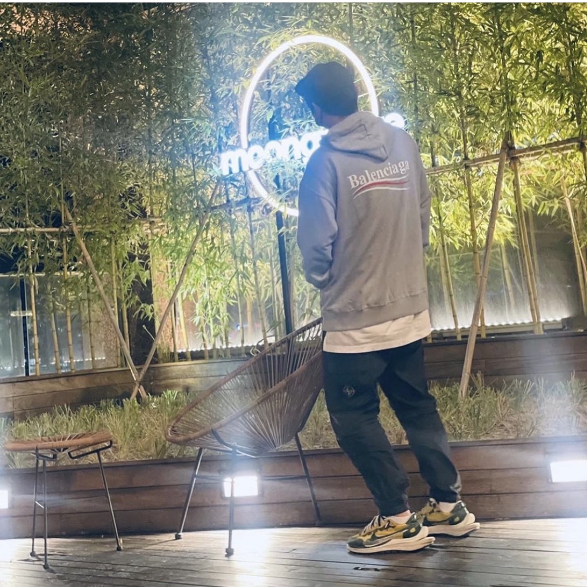 Nike x Sacai VaporWaffle Tour Yellow & Gorge Green Sail, Stone Island B0943 Nylon Metal Swimming Trunk Black - 22SS 착용 스타일 - 2