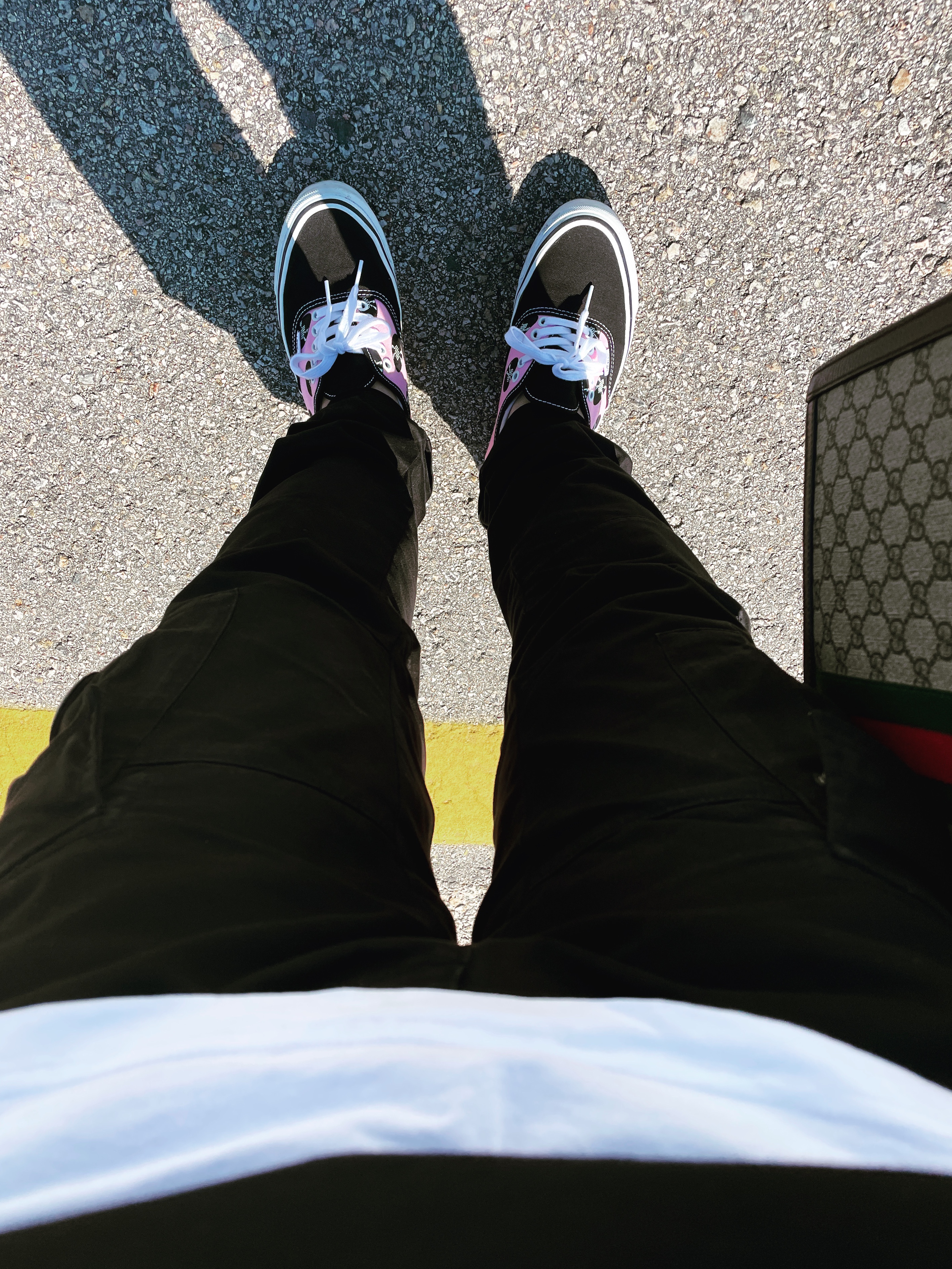 Vans Vault x Wacko Maria OG Authentic LX Pink, C.P. Company Stretch Sateen Cargo Pants Black - 22SS 착용 스타일