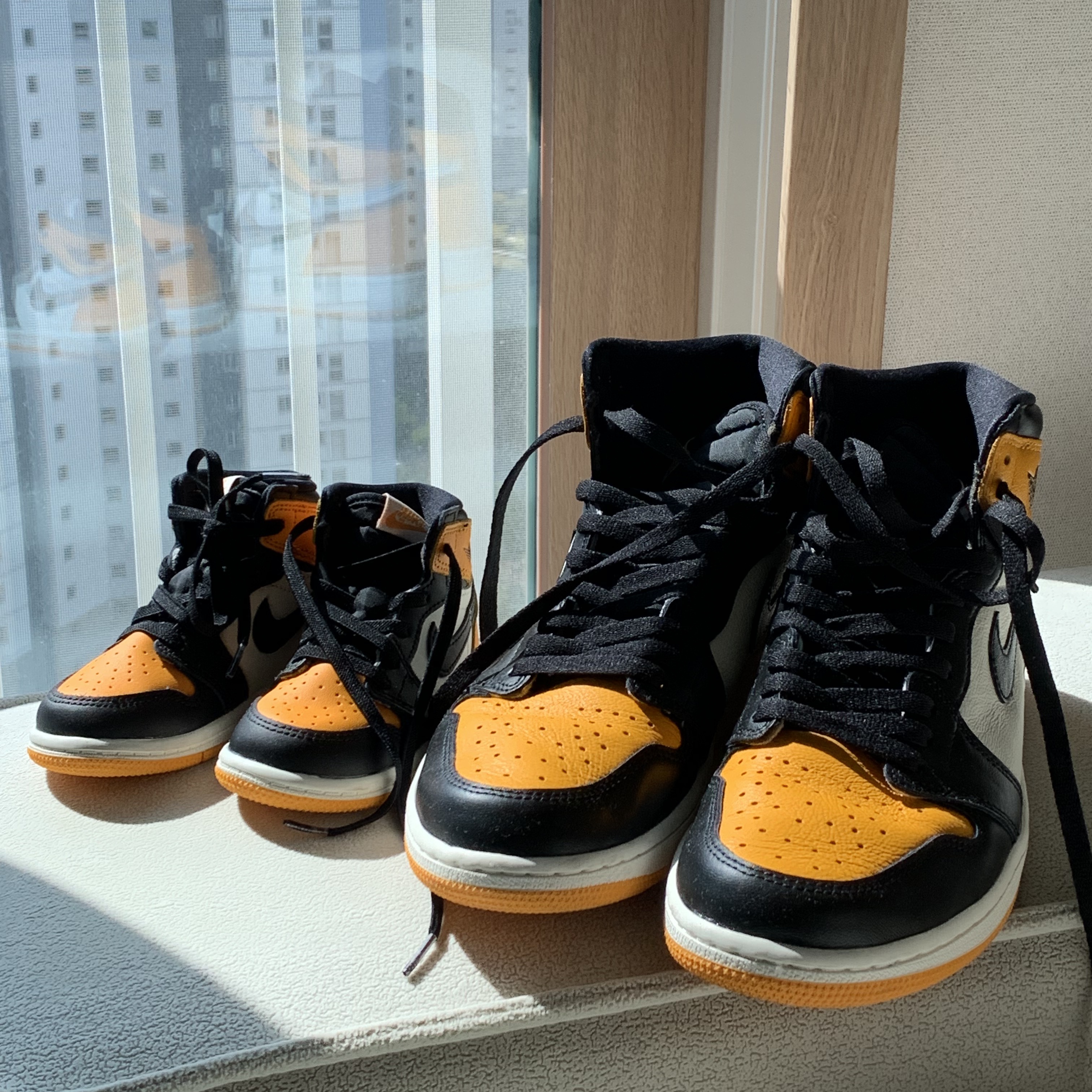 Jordan 1 Retro High OG Taxi, (TD) Jordan 1 Retro High OG Taxi 착용 스타일 - 1