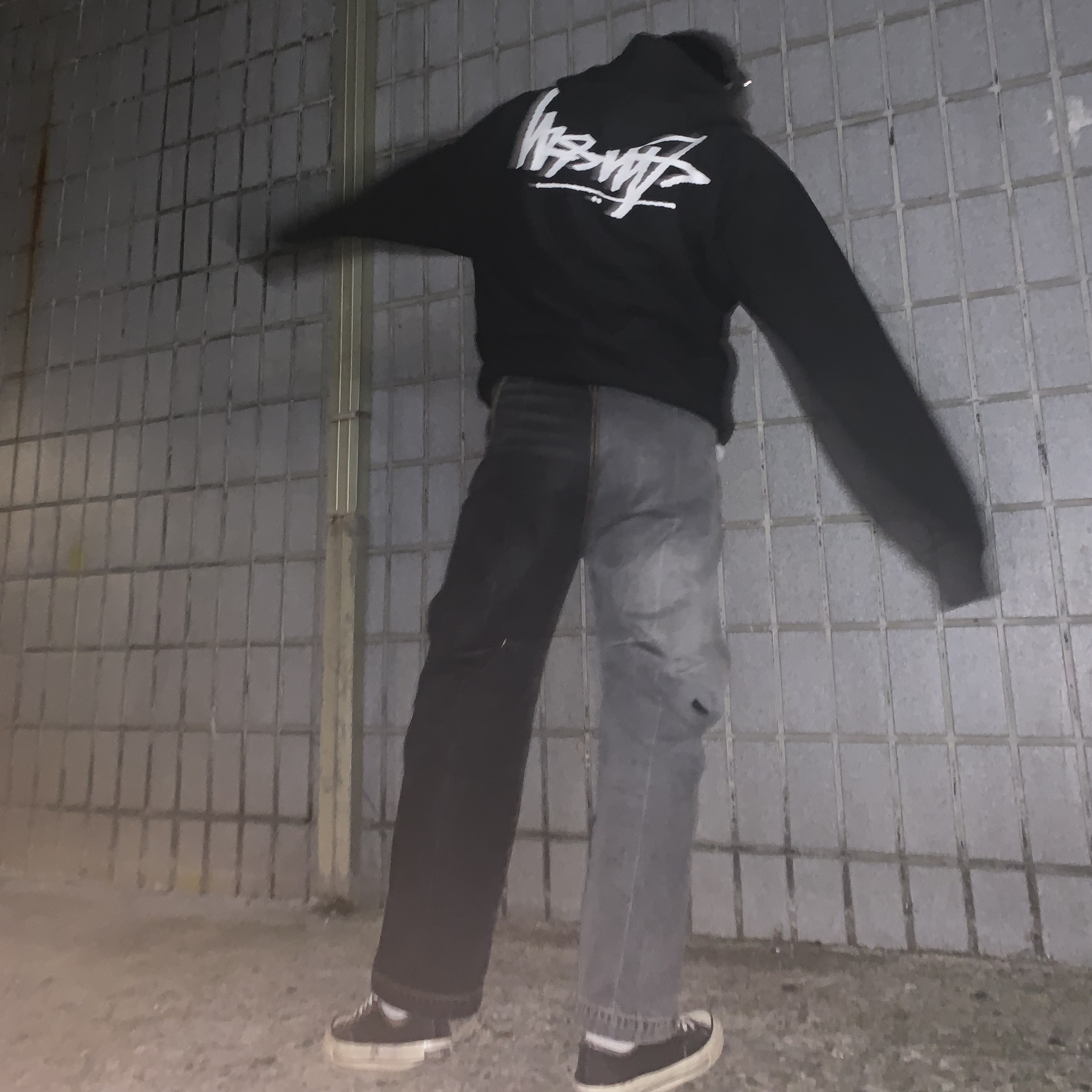 Stussy Flipped Zip Hoodie Black 착용 스타일