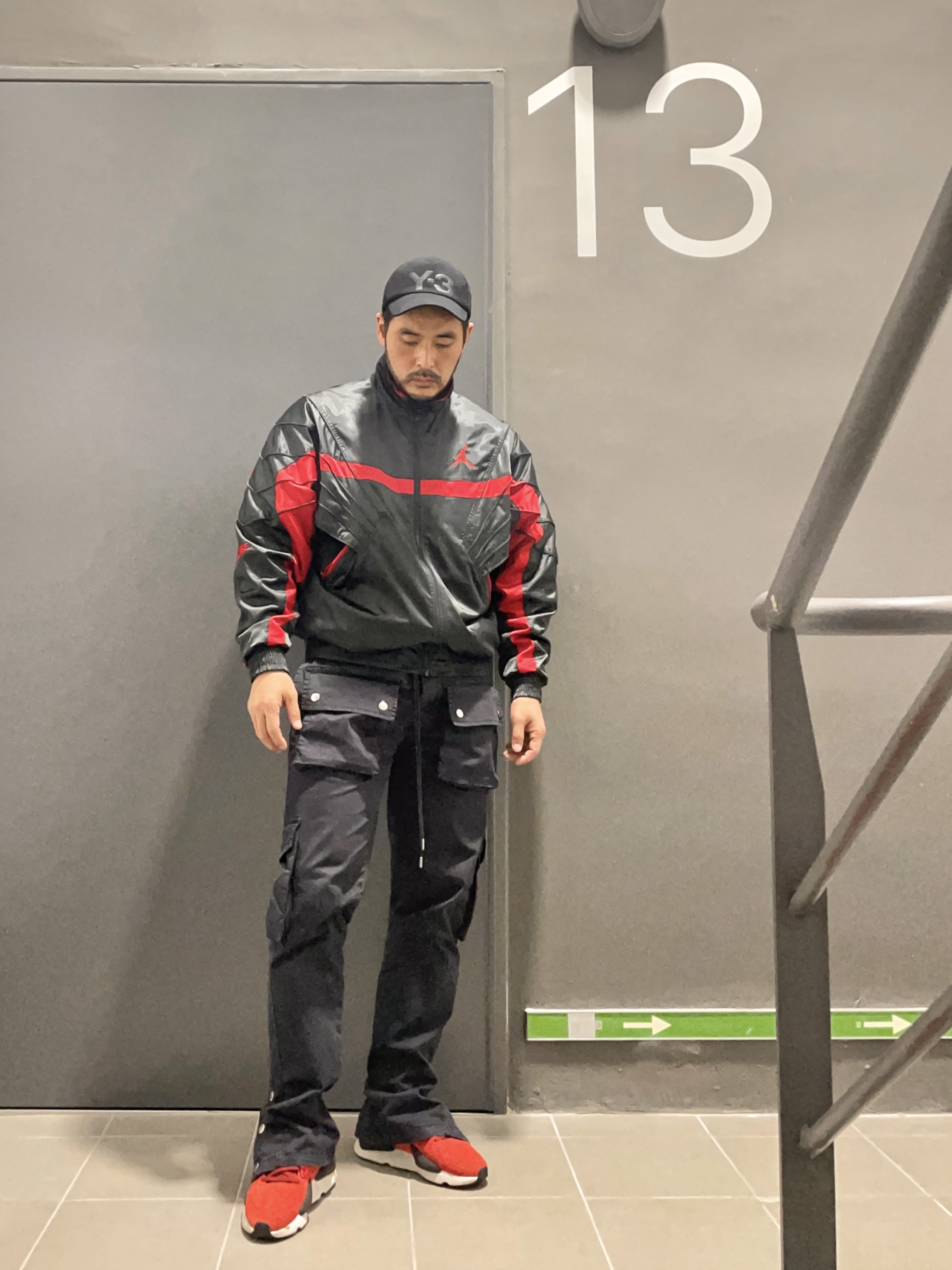 Y-3 Kaiwa Shadow Green 착용 스타일 - 1