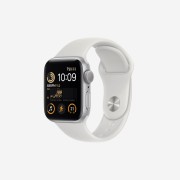 Apple Watch SE 40mm GPS Silver Aluminum Case with Sport Band White (Korean Ver.)