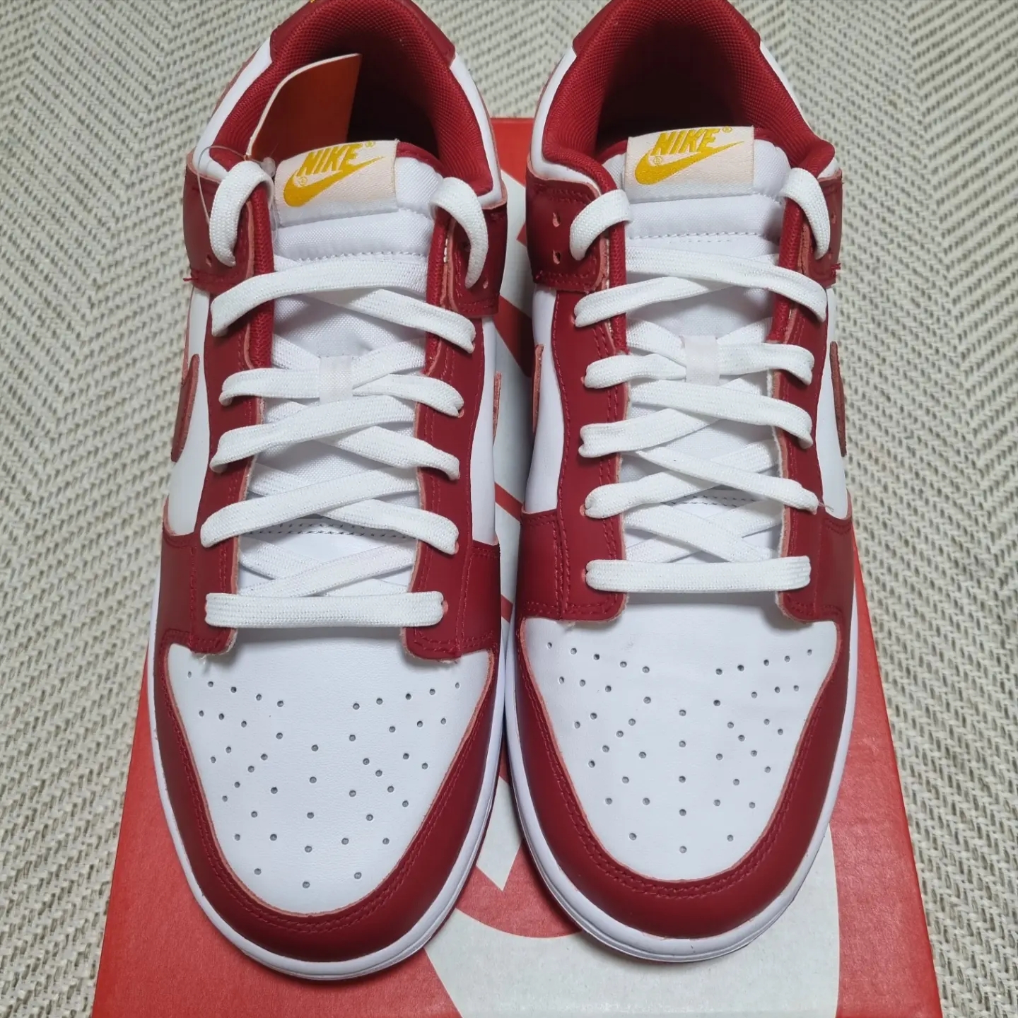 Nike Dunk Low Retro Gym Red 착용 스타일 - 2