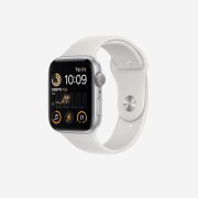 Apple Watch SE 44mm GPS Silver Aluminum Case with Sport Band White (Korean Ver.)