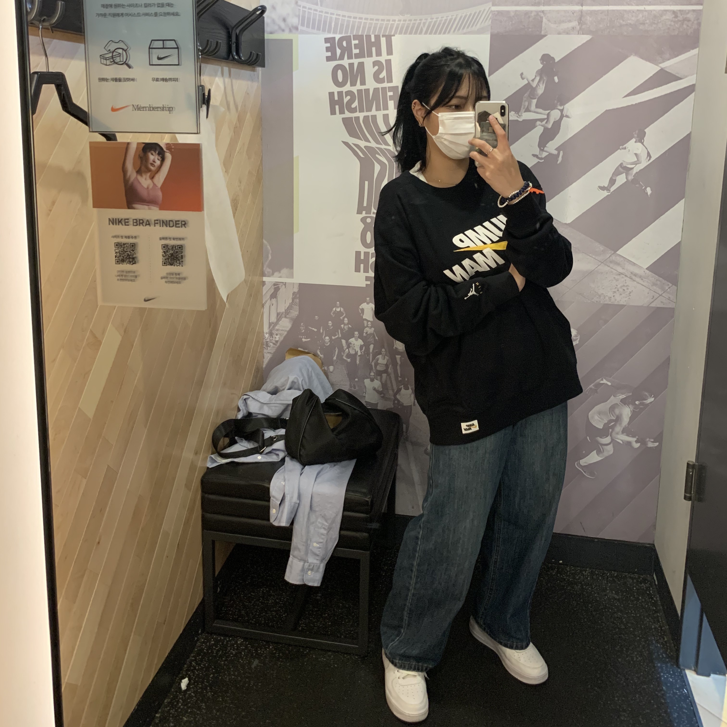 Nike Air Force 1 '07 Low White 착용 스타일 - 2