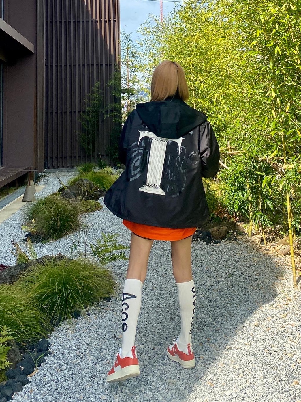 Nike Air Force 1 '07 LV8 Pojangmacha, CDG x Stussy Coach Jacket Black 착용 스타일 - 2