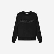 (Kids) Essentials Pull-Over Crewneck Sweatshirt Black - 21SS