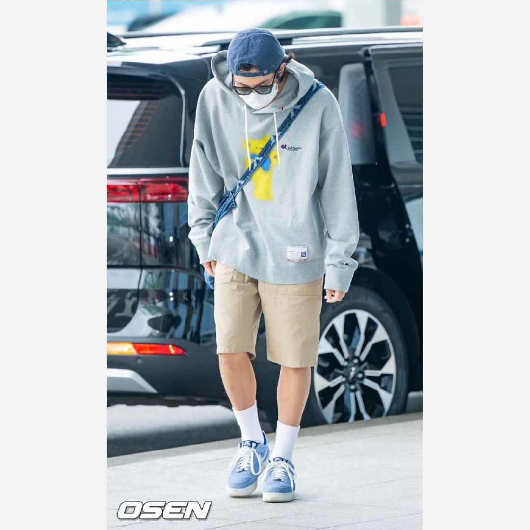 Nike Air Force 1 '07 LV8 Dusty Blue 착용 스타일 - 3