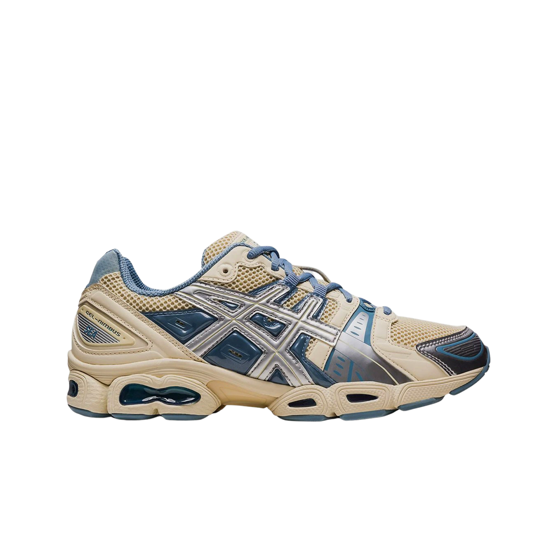 아식스 x 윈드 앤 씨 젤 님버스 9 크림 퓨어 실버(Asics x Wind and Sea Gel-Nimbus 9 Cream Pure Silver)