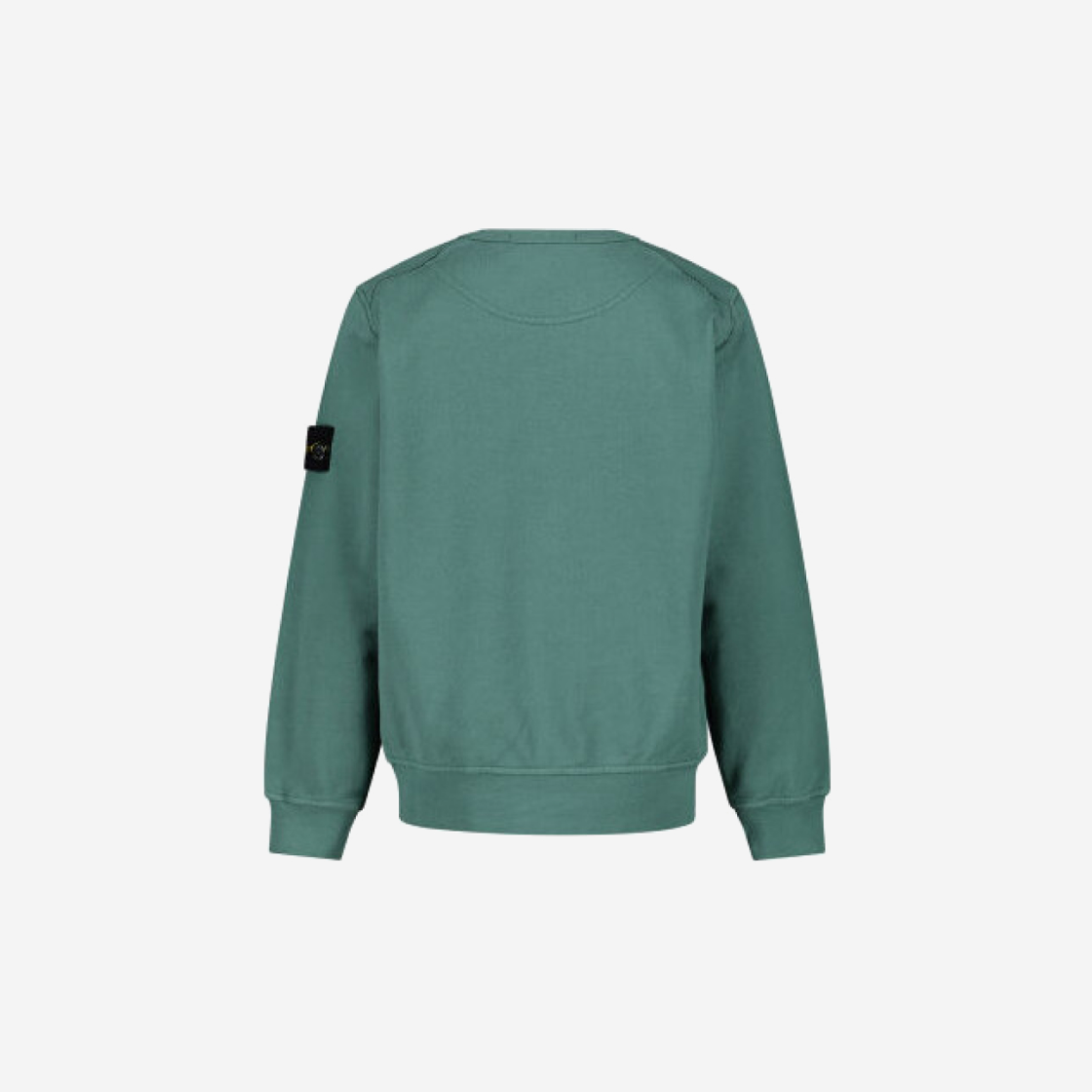 (Kids) Stone Island 61340 Cotton Fleece Crewneck Sweatshirt Green Grey - 22SS 상세 이미지 2