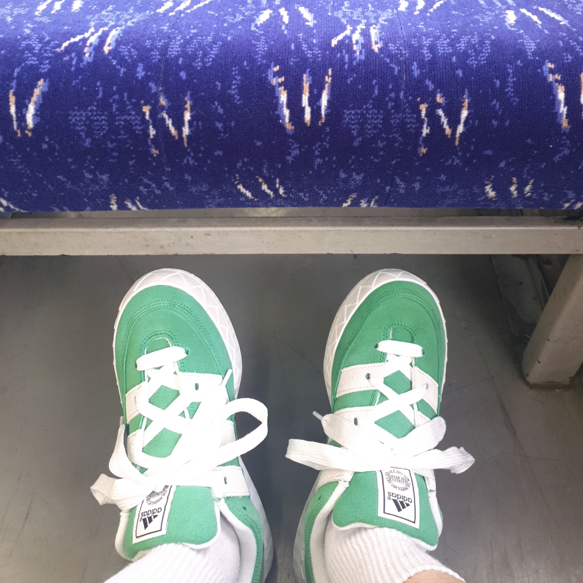Adidas Adimatic Green 착용 스타일 - 1