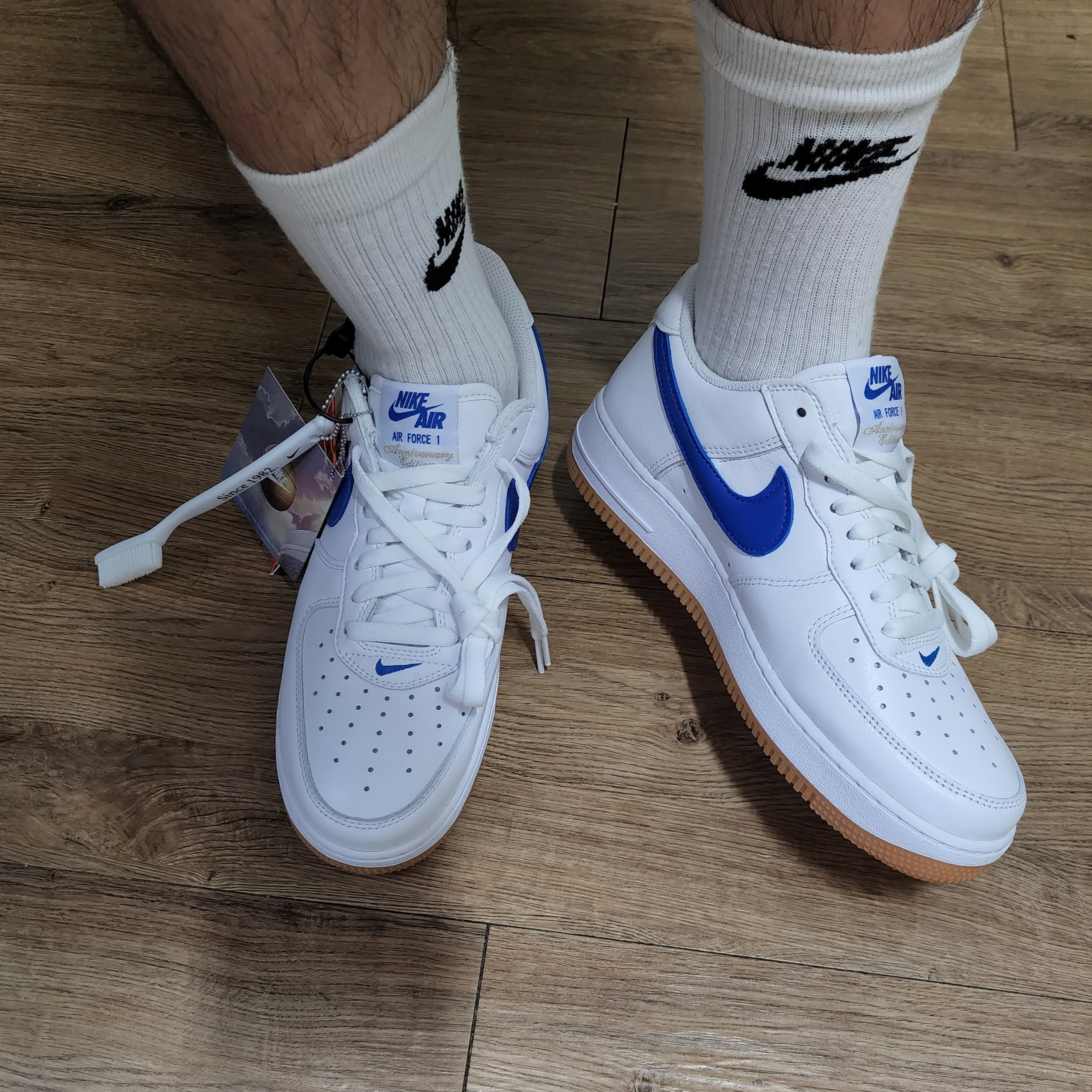 Nike Air Force 1 Low Retro Color of the Month Varsity Royal 착용 스타일