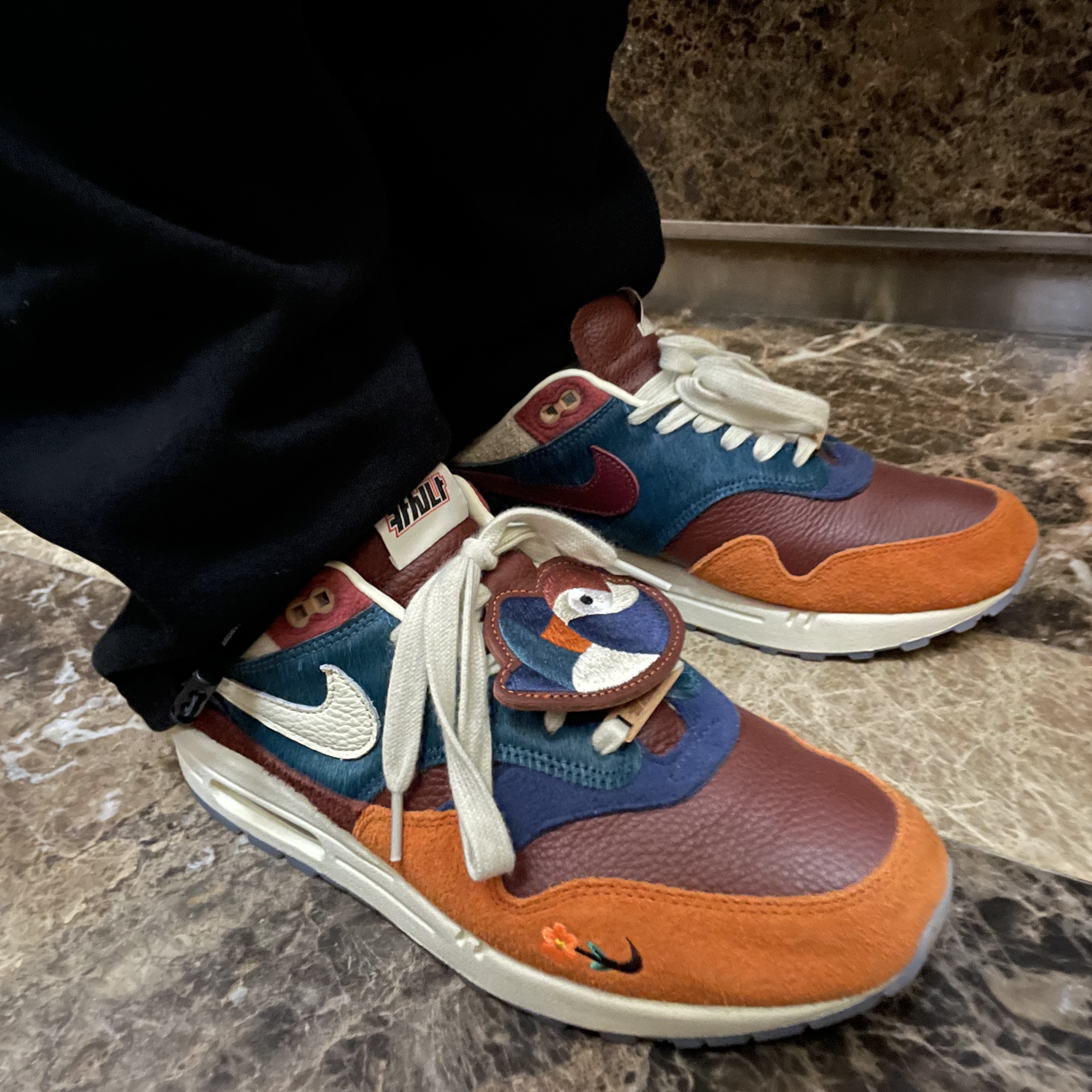 Nike x Kasina Air Max 1 SP Won-Ang Orange 착용 스타일 - 3