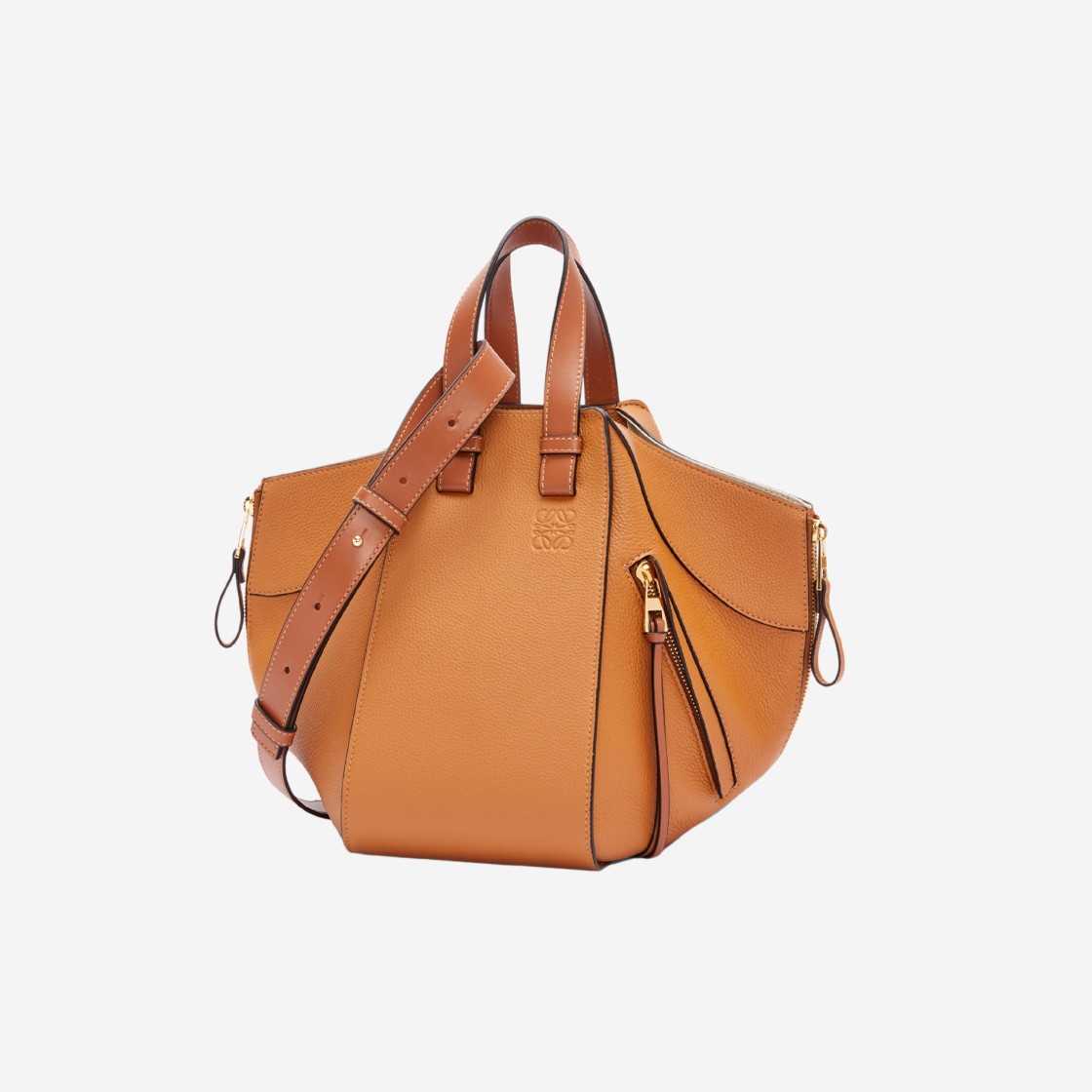 Loewe Small Hammock Bag in Soft Grained Calfskin Light Caramel 상세 이미지 2