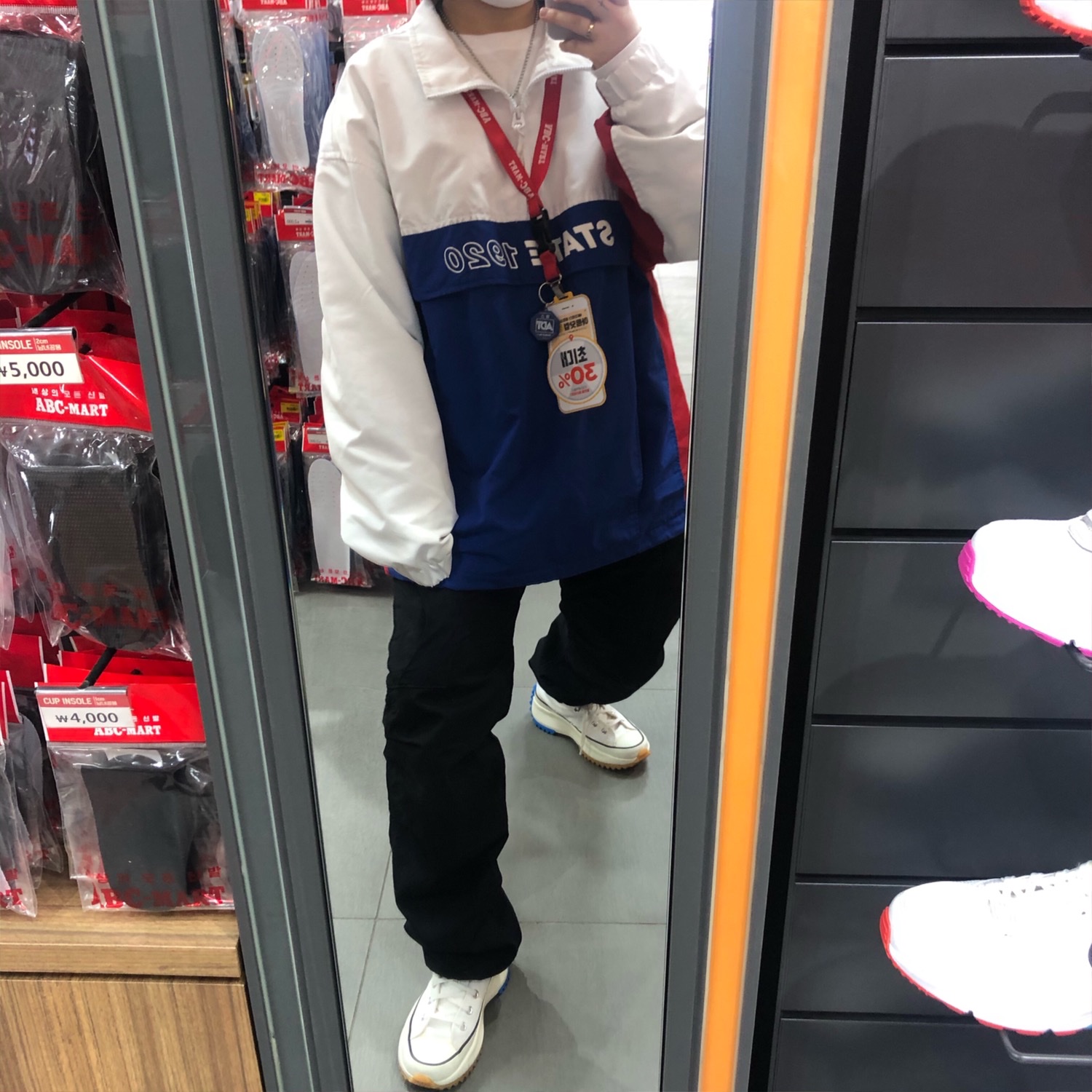 Converse x JW Anderson Run Star Hike Hi White 착용 스타일 - 1