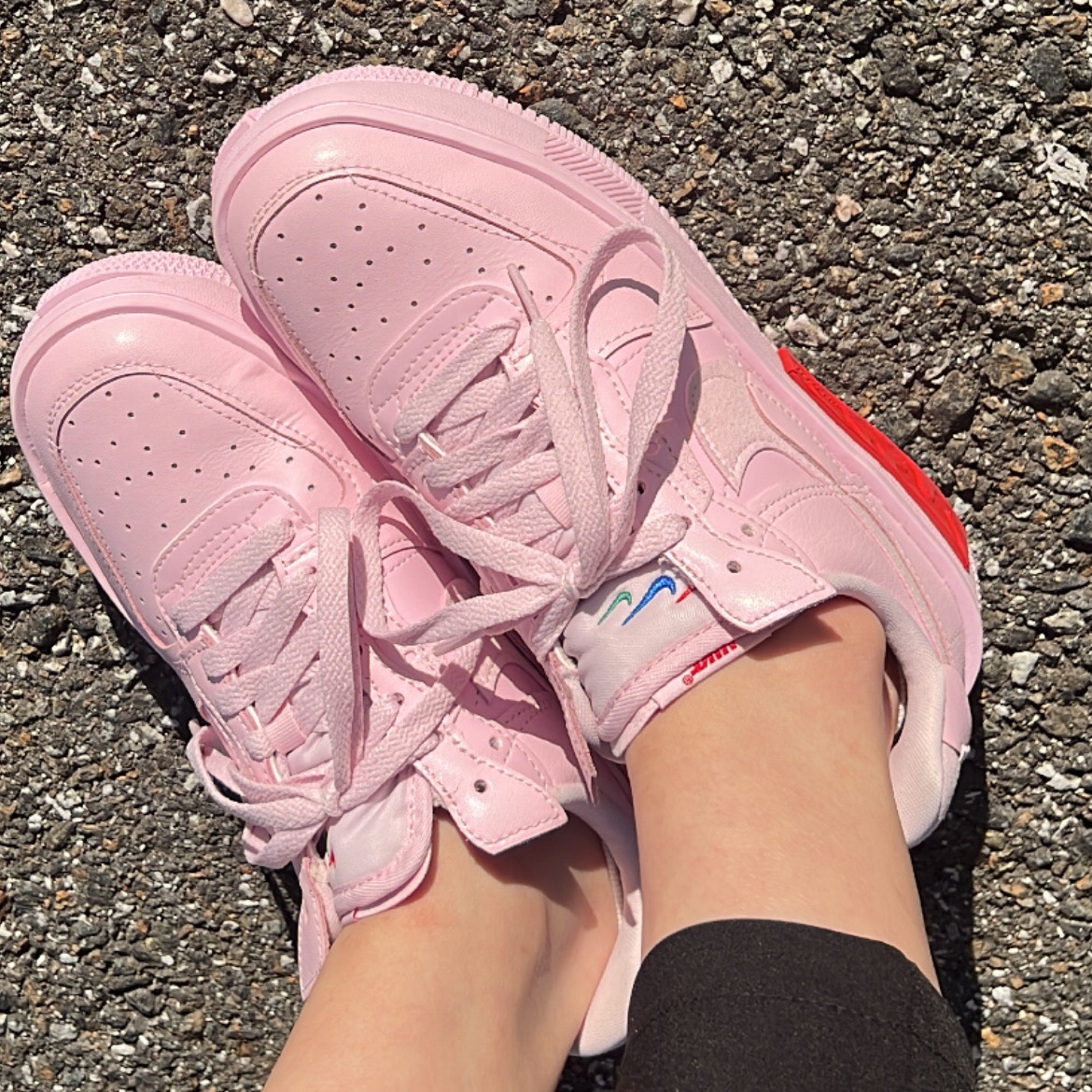 (W) Nike Air Force 1 Fontanka Pink Foam 착용 스타일 - 3