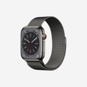 Apple Watch Series 8 45mm Cellular Graphite Stainless Steel Case with Milanese Loop Graphite (Korean Ver.)
