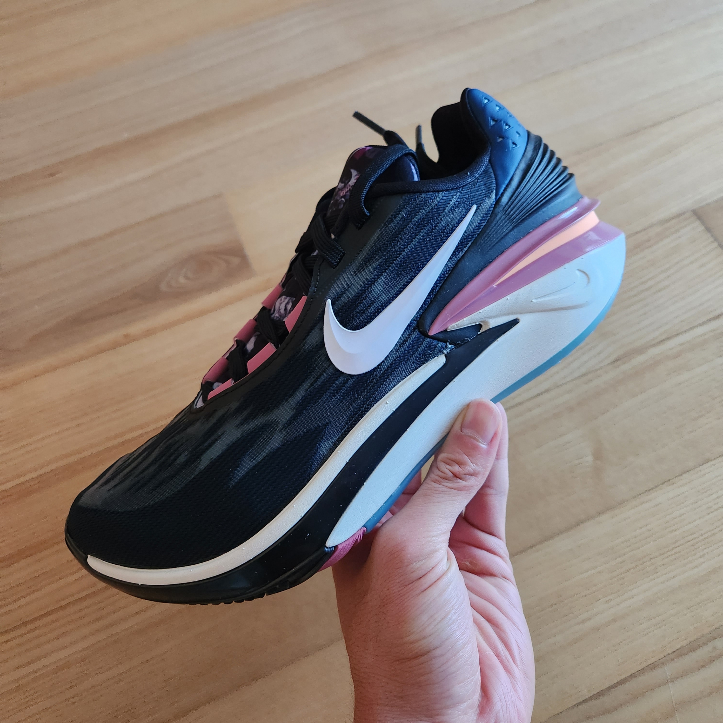 Nike Air Zoom GT Cut 2 Black Desert Berry 착용 스타일 - 1