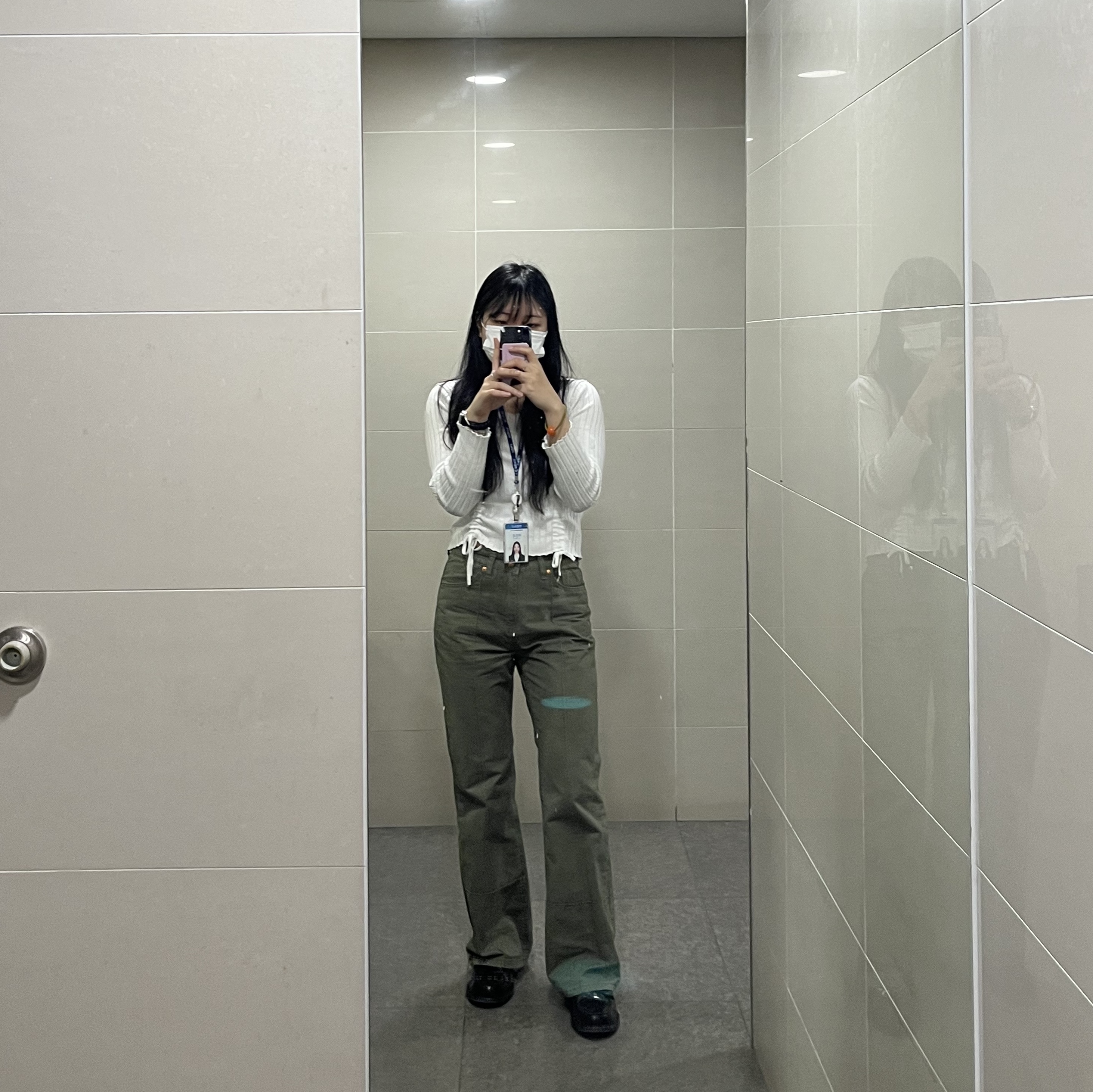 Maison Margiela Airbag Lace-Up Derby Black 착용 스타일 - 1