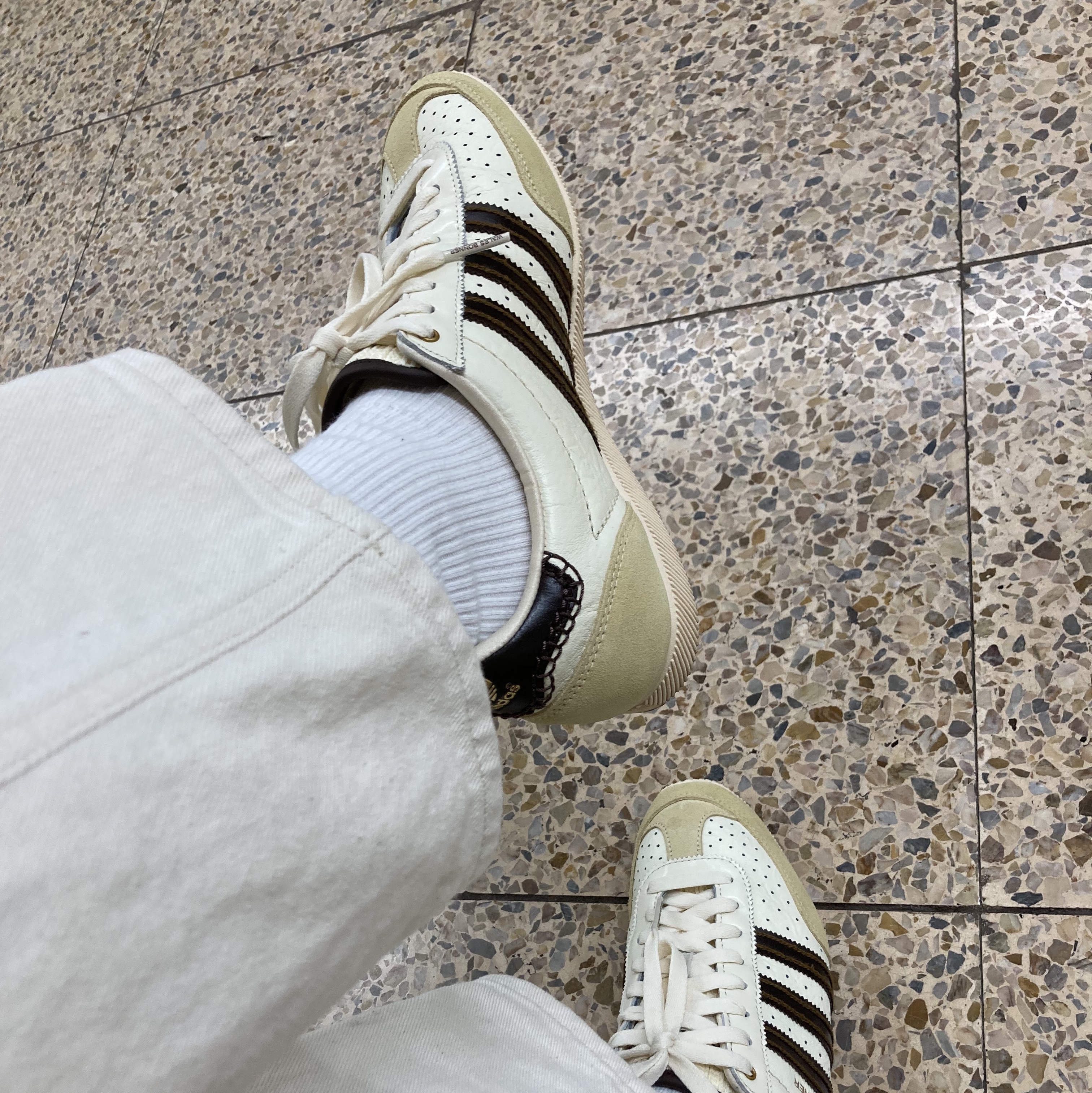 Adidas x Wales Bonner Japan Shoes Cream White 착용 스타일