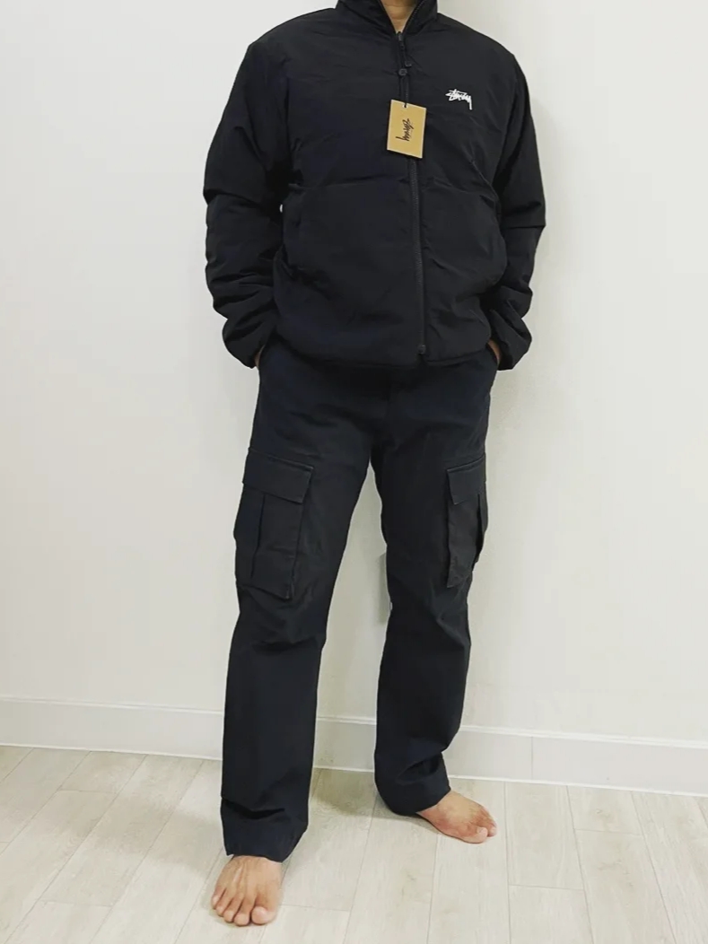 Stussy 8 Ball Sherpa Jacket Green 착용 스타일 - 3