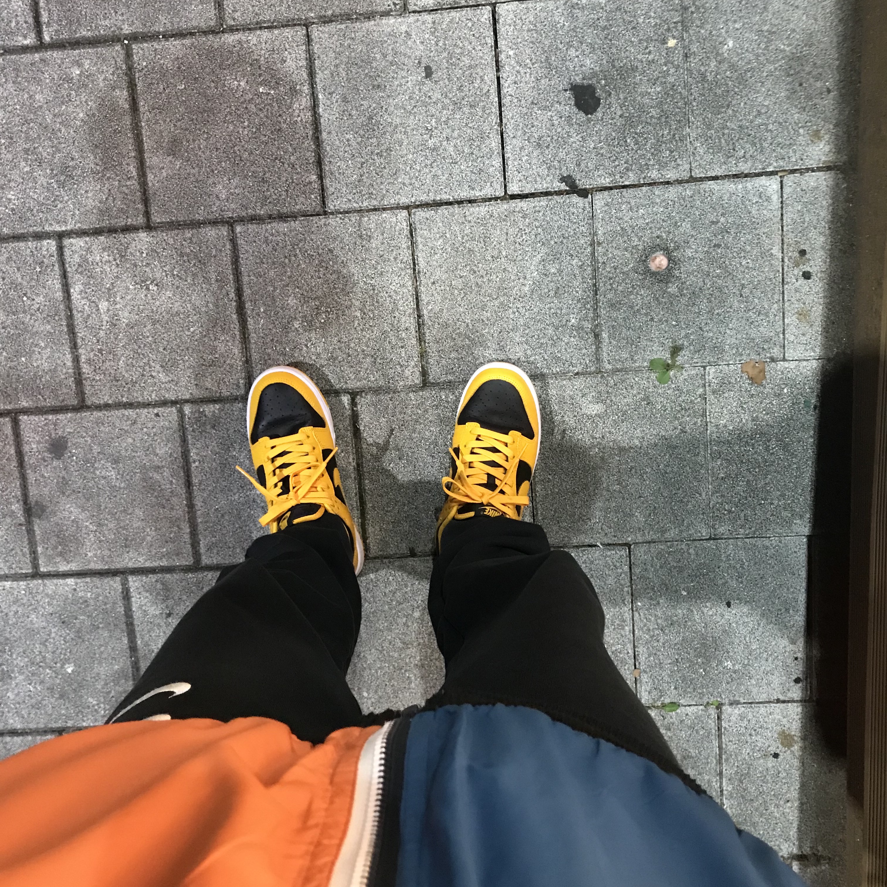 Off-White x Amore Pacific Protection Box (Without Cosmetics), Nike Dunk Low Retro Championship Goldenrod 착용 스타일 - 2