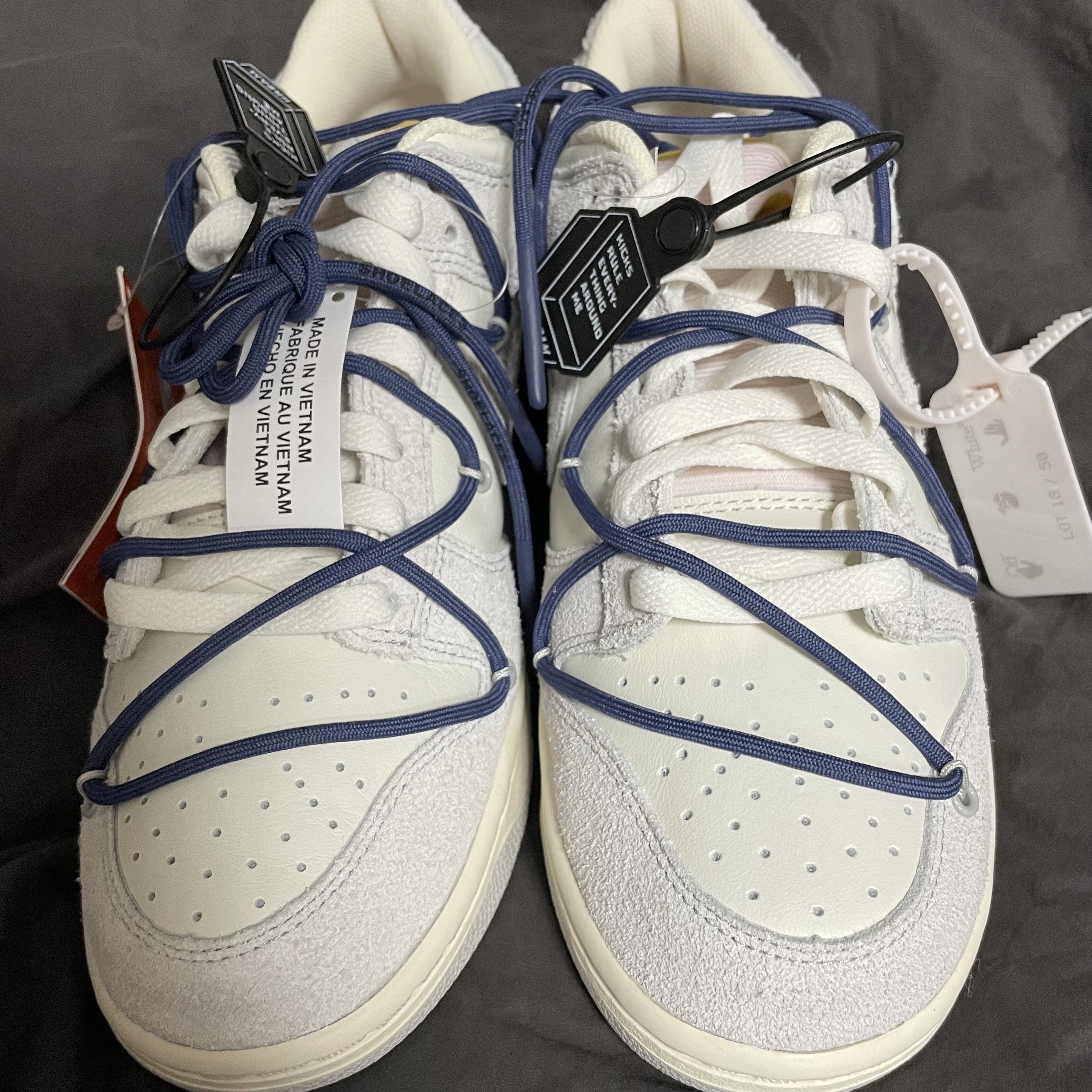 Nike x Off-White Dunk Low The 50 - Lot 18 착용 스타일 - 4