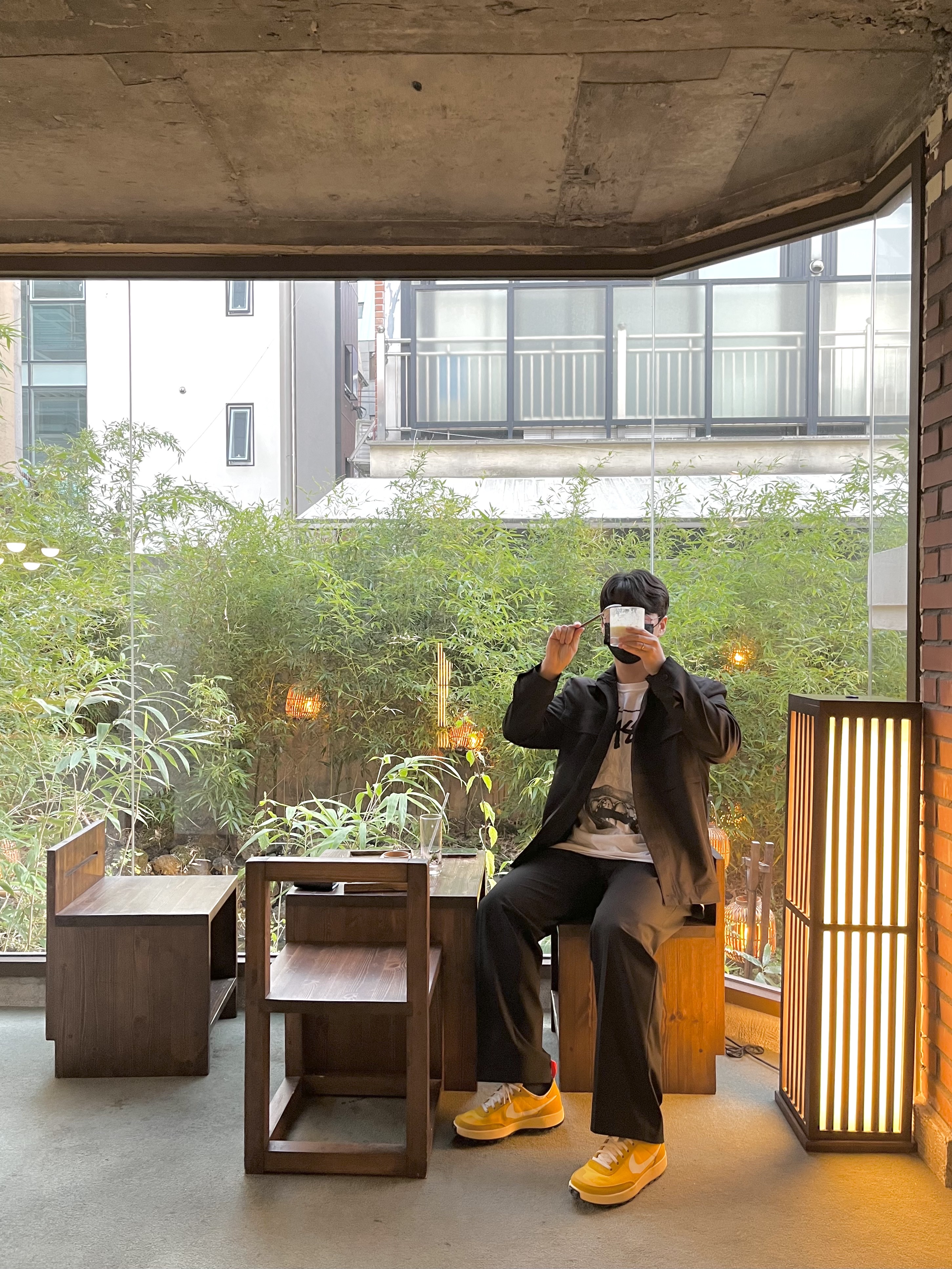 Nike x Tom Sachs General Purpose Shoe Archive, Stussy x Rick Owens 40 WT T-Shirt 착용 스타일 - 1