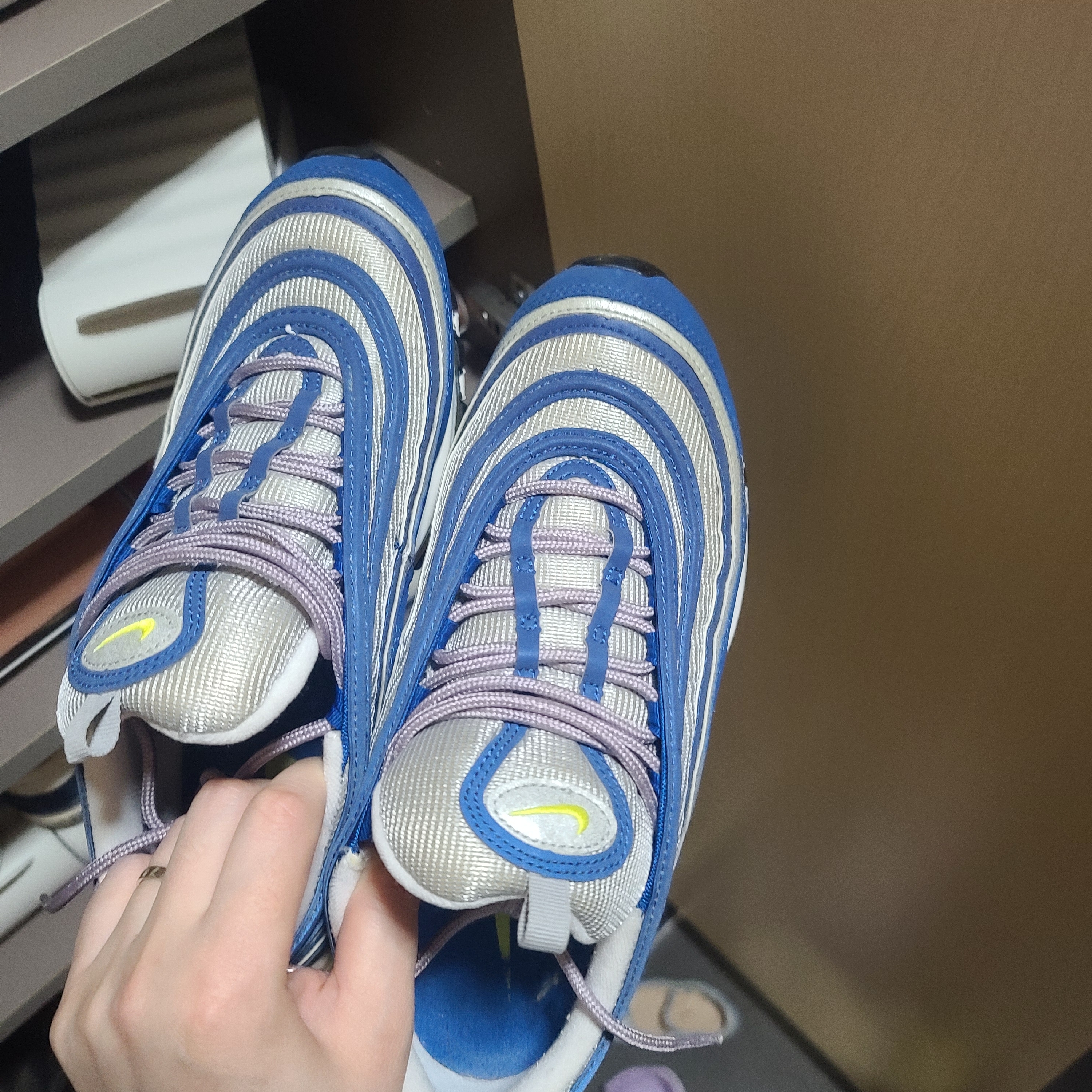 Nike Air Max 97 OG Royal Neon 착용 스타일 - 1