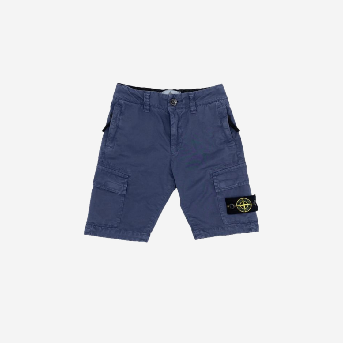 (Kids) Stone Island L0510 Cargo Bermuda Shorts Dark Blue - 22SS 상세 이미지 1