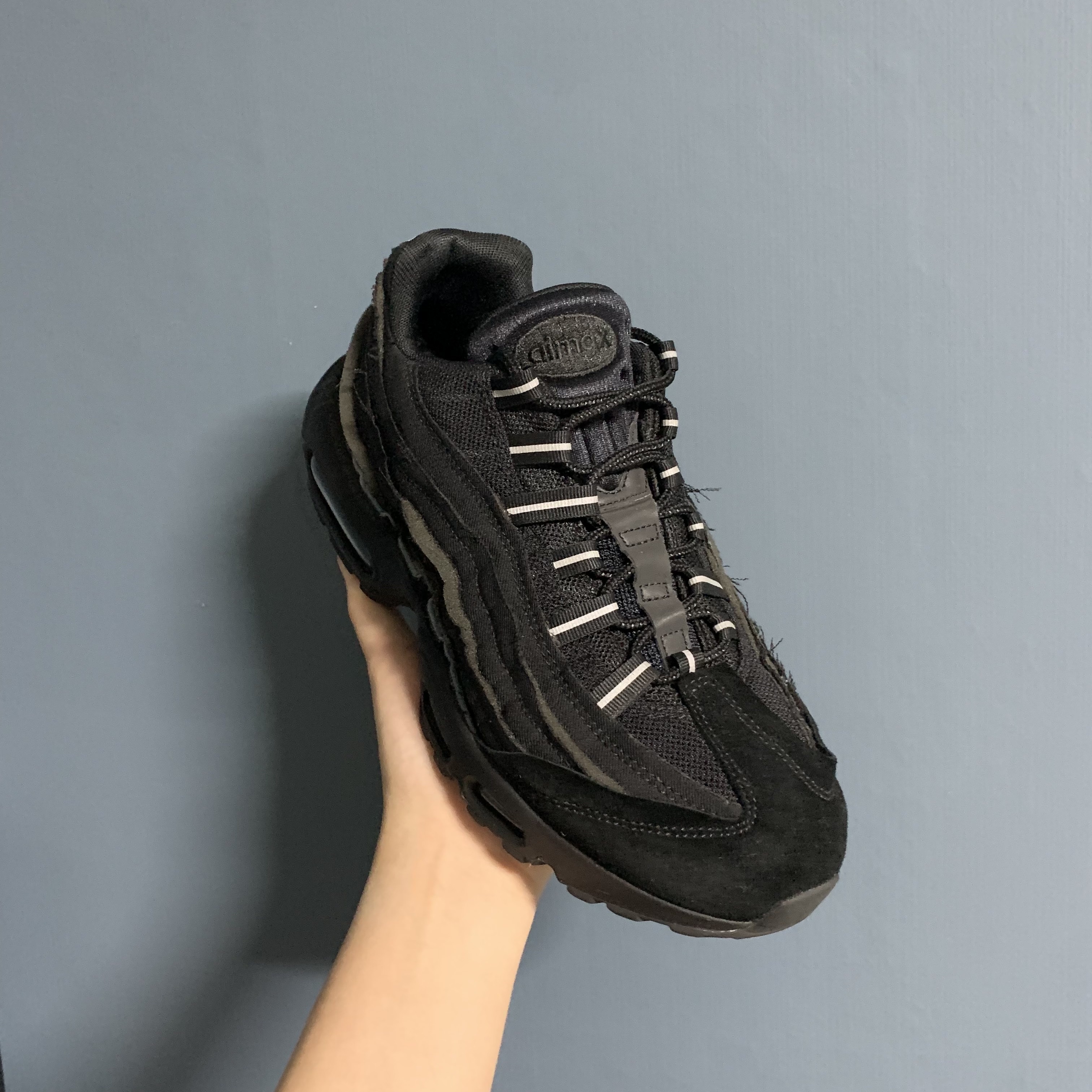Nike x Comme des Garcons Homme Plus Air Max 95 Black 착용 스타일