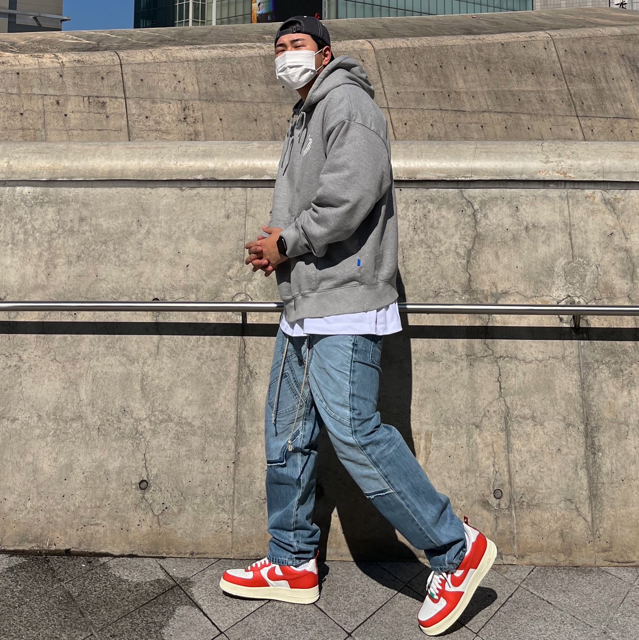 Nike Air Force 1 '07 LV8 Pojangmacha 착용 스타일 - 1