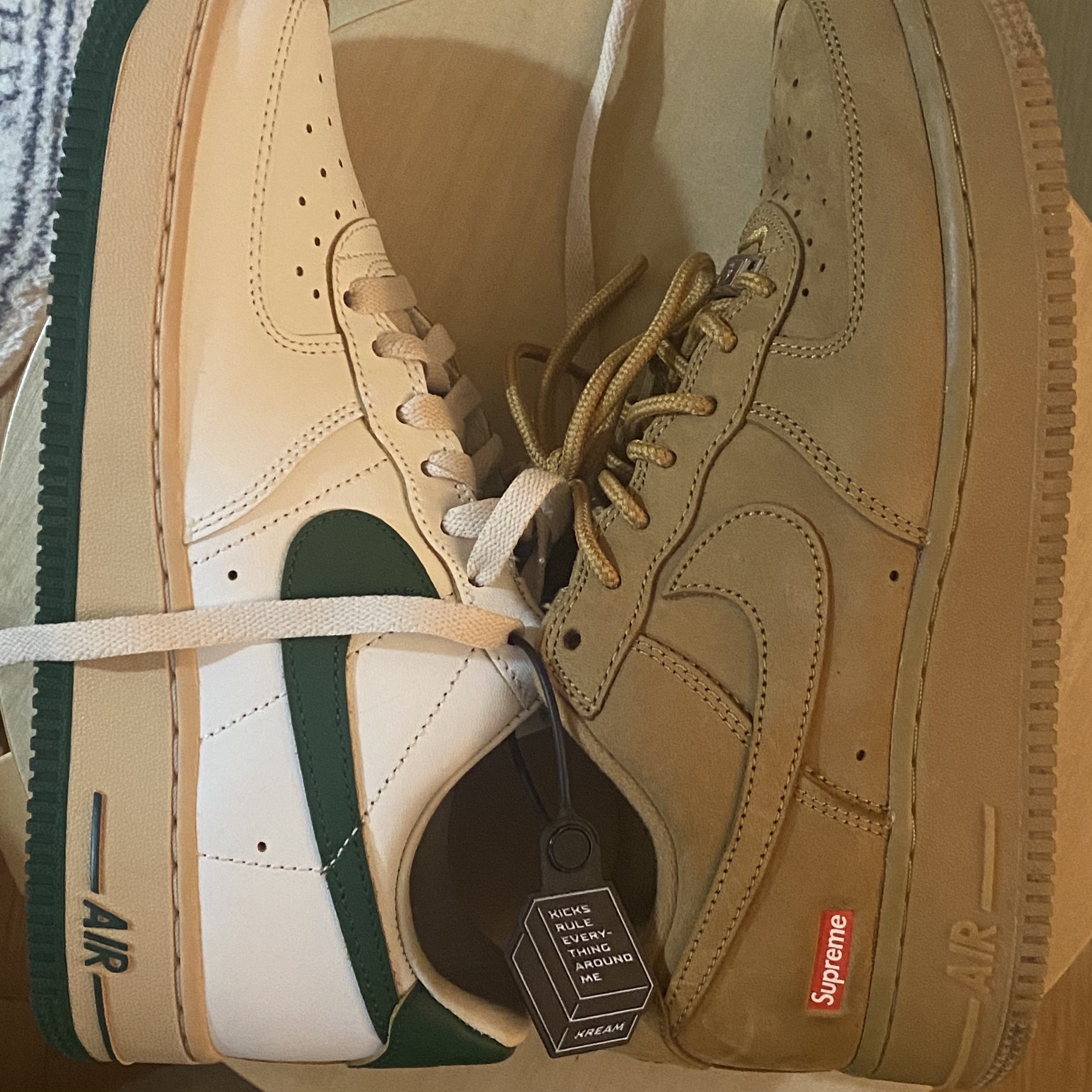 (W) Nike Air Force 1 Low Gorge Green 착용 스타일 - 4
