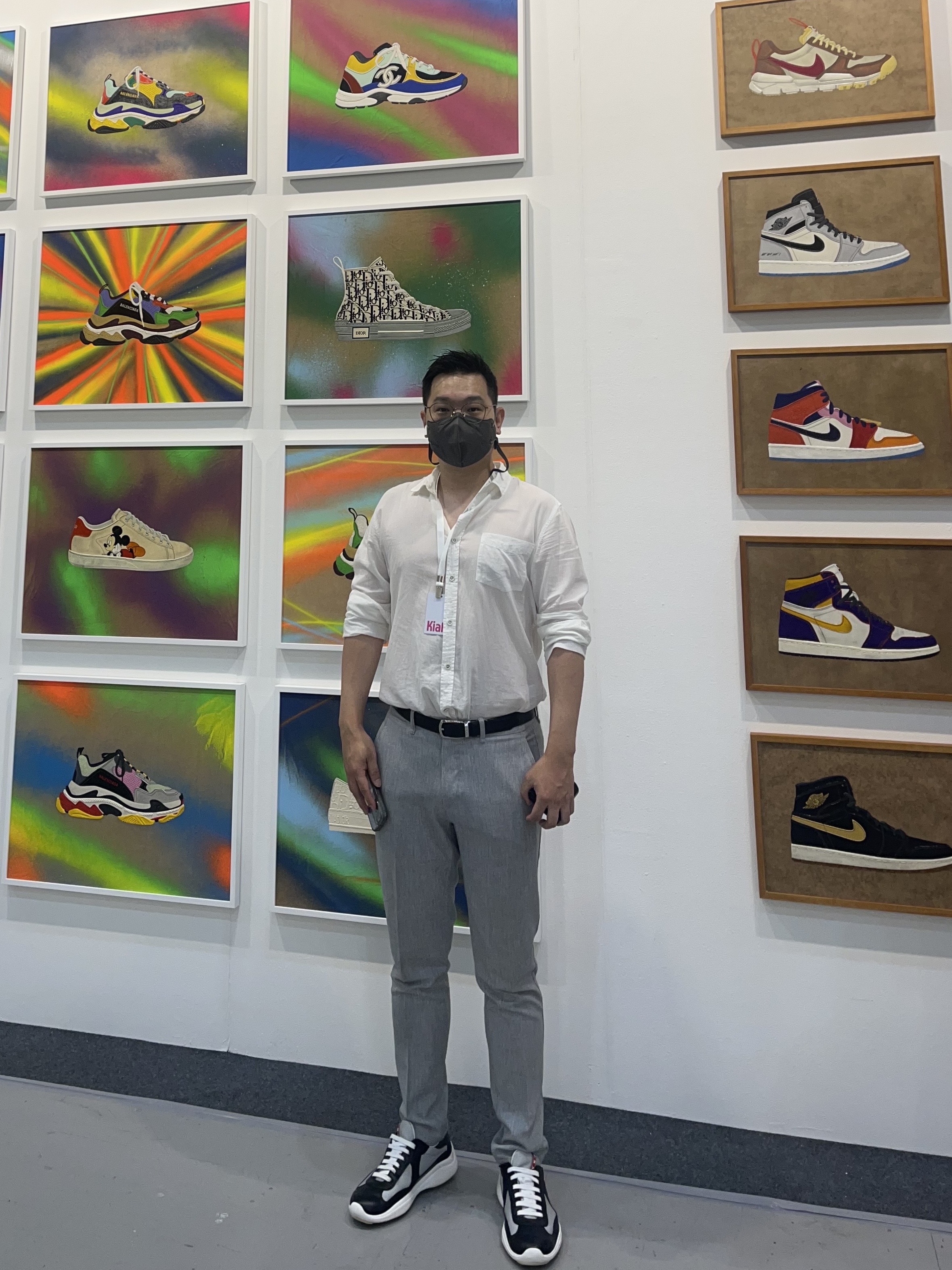 Prada America's Cup Sneakers White Silver 착용 스타일 - 1