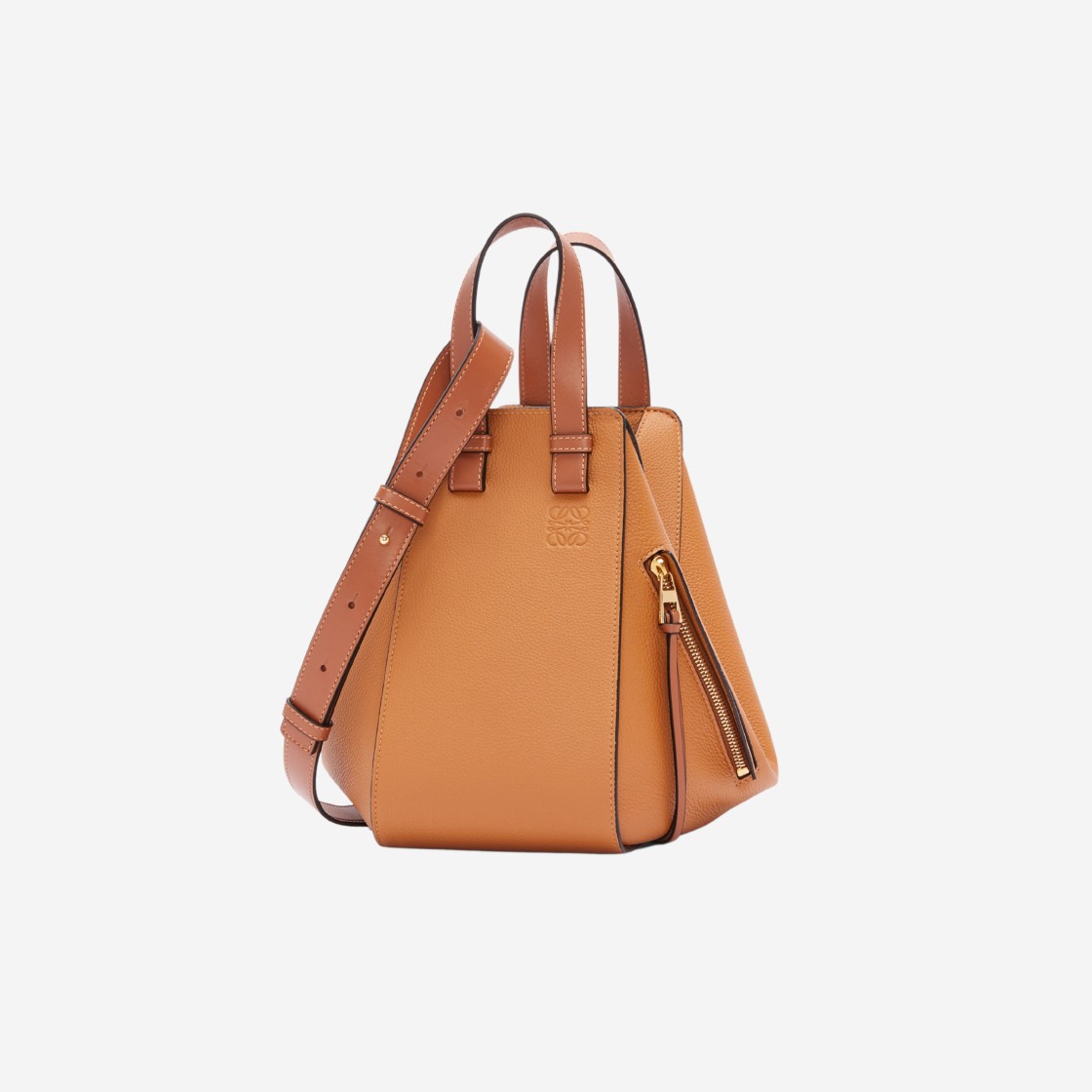 Loewe Small Hammock Bag in Soft Grained Calfskin Light Caramel 상세 이미지 1