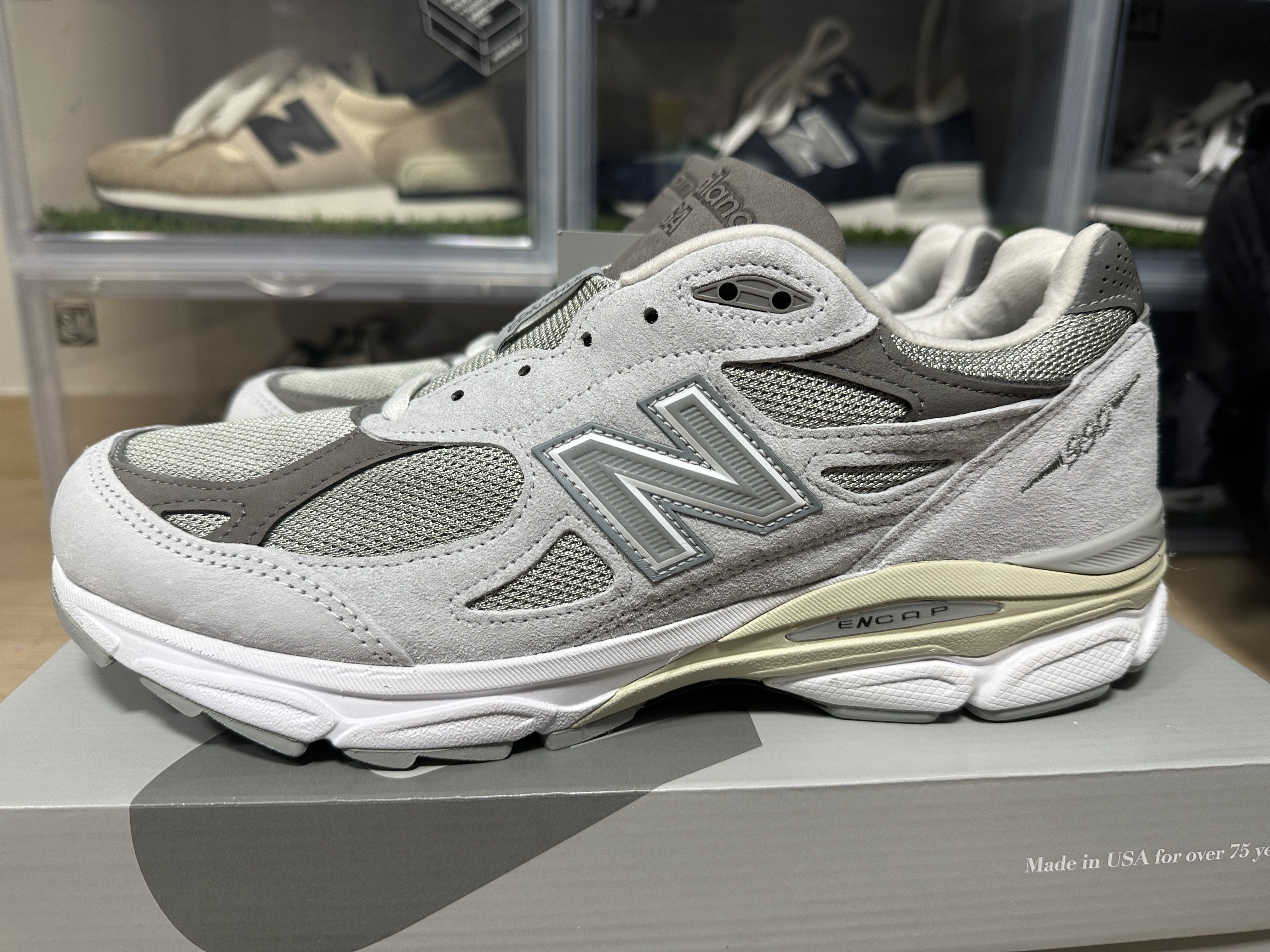 New Balance x YCMC 990v3 Made in USA Grey - YCMC Exclusive 착용 스타일