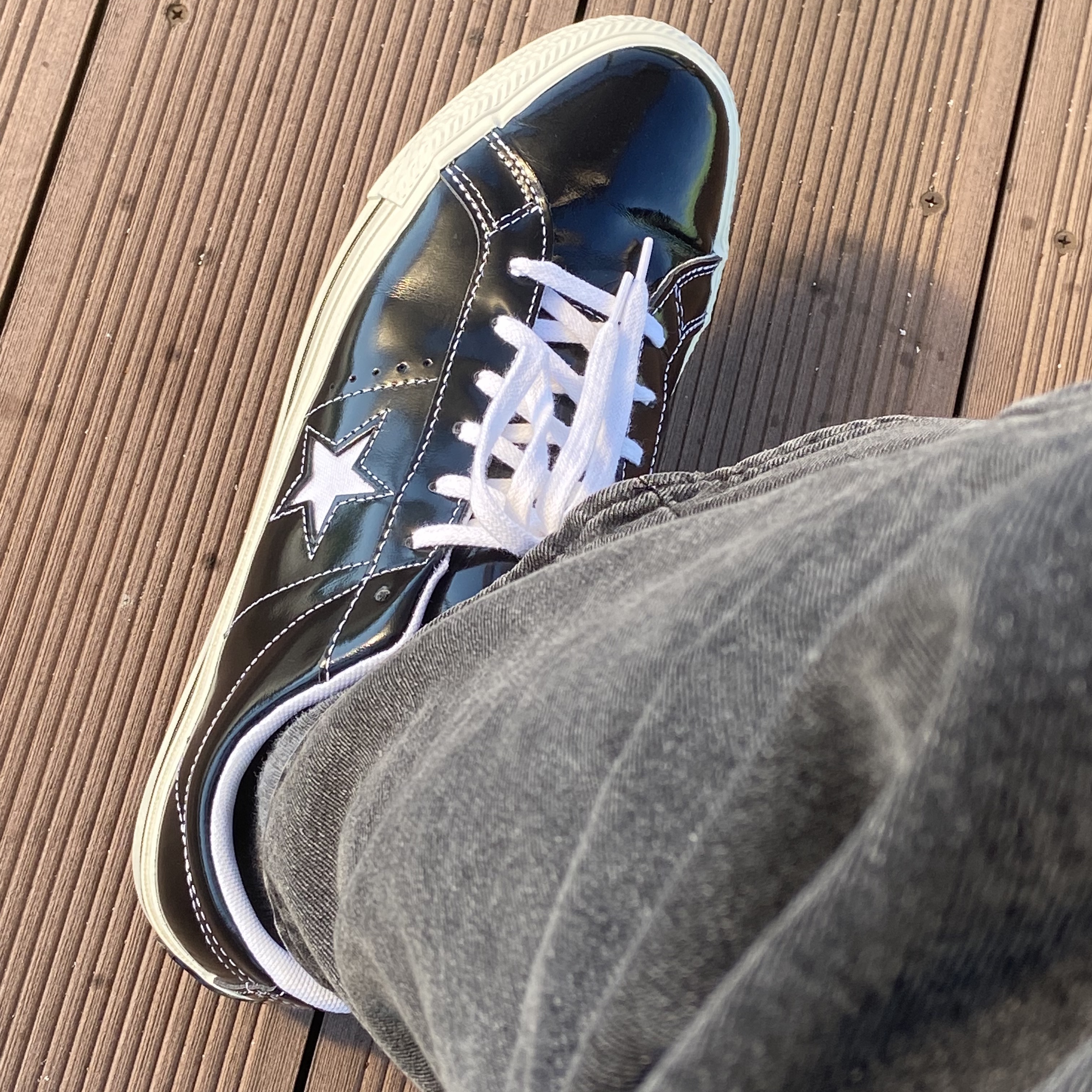 Converse One Star Ox Black 착용 스타일