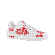 Louis Vuitton x Nigo LV Trainer Sneakers White Red
