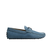 Tod's Gommino Nubuck Driving Shoes Light Blue