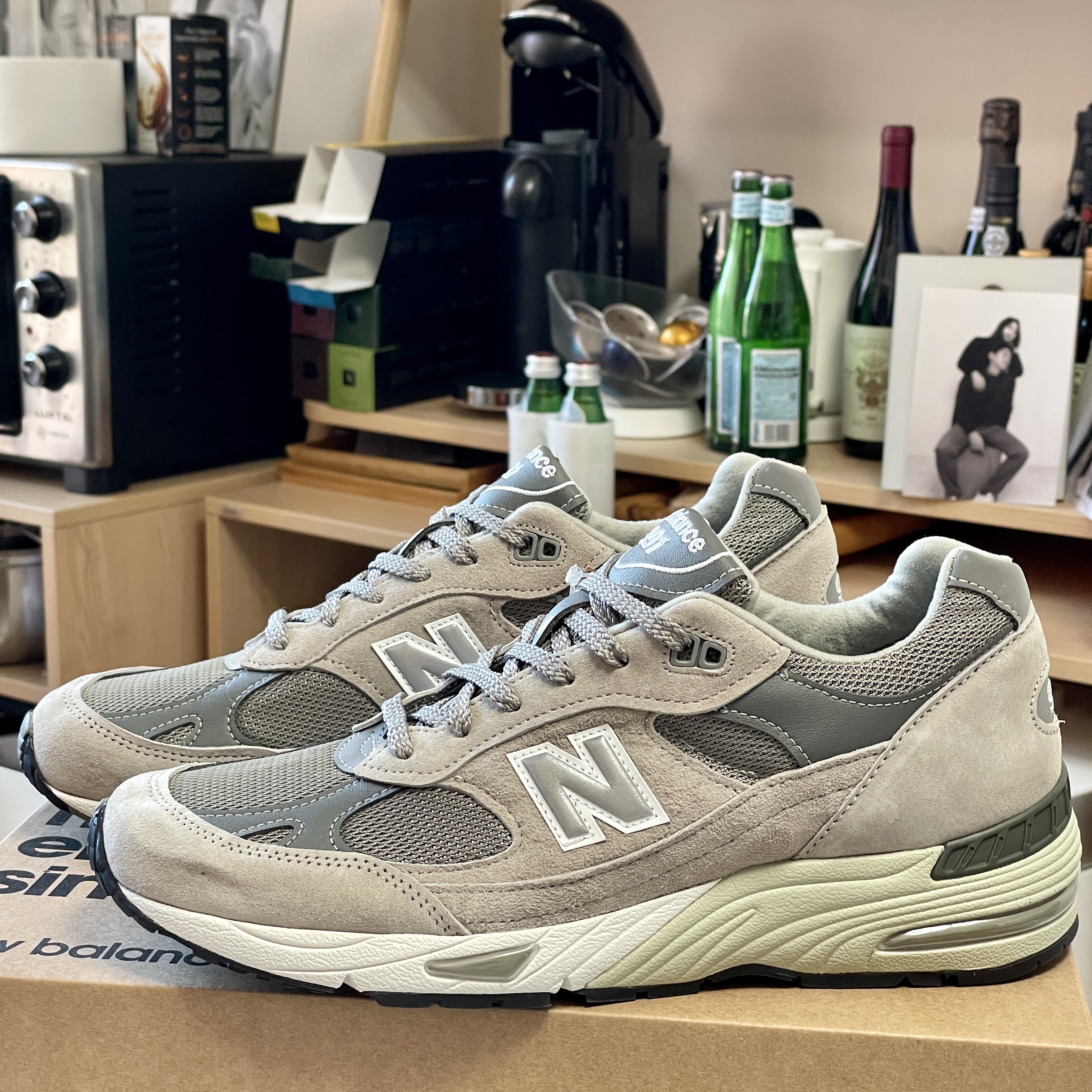 New Balance 991 Made in UK Grey 착용 스타일