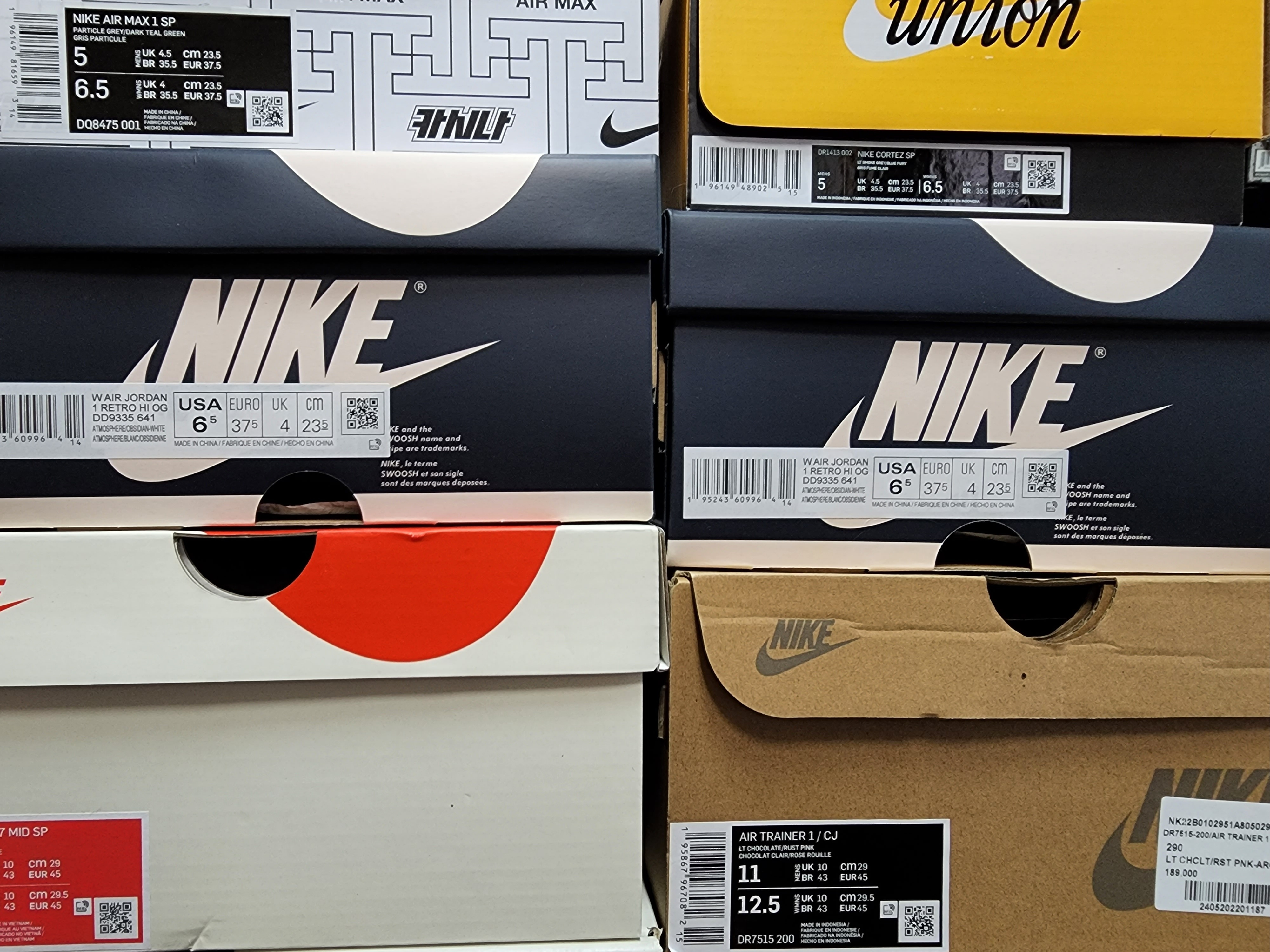 Nike x Kasina Air Max 1 SP Won-Ang Particle Grey, Nike x Union Cortez SP Light Smoke 착용 스타일 - 1