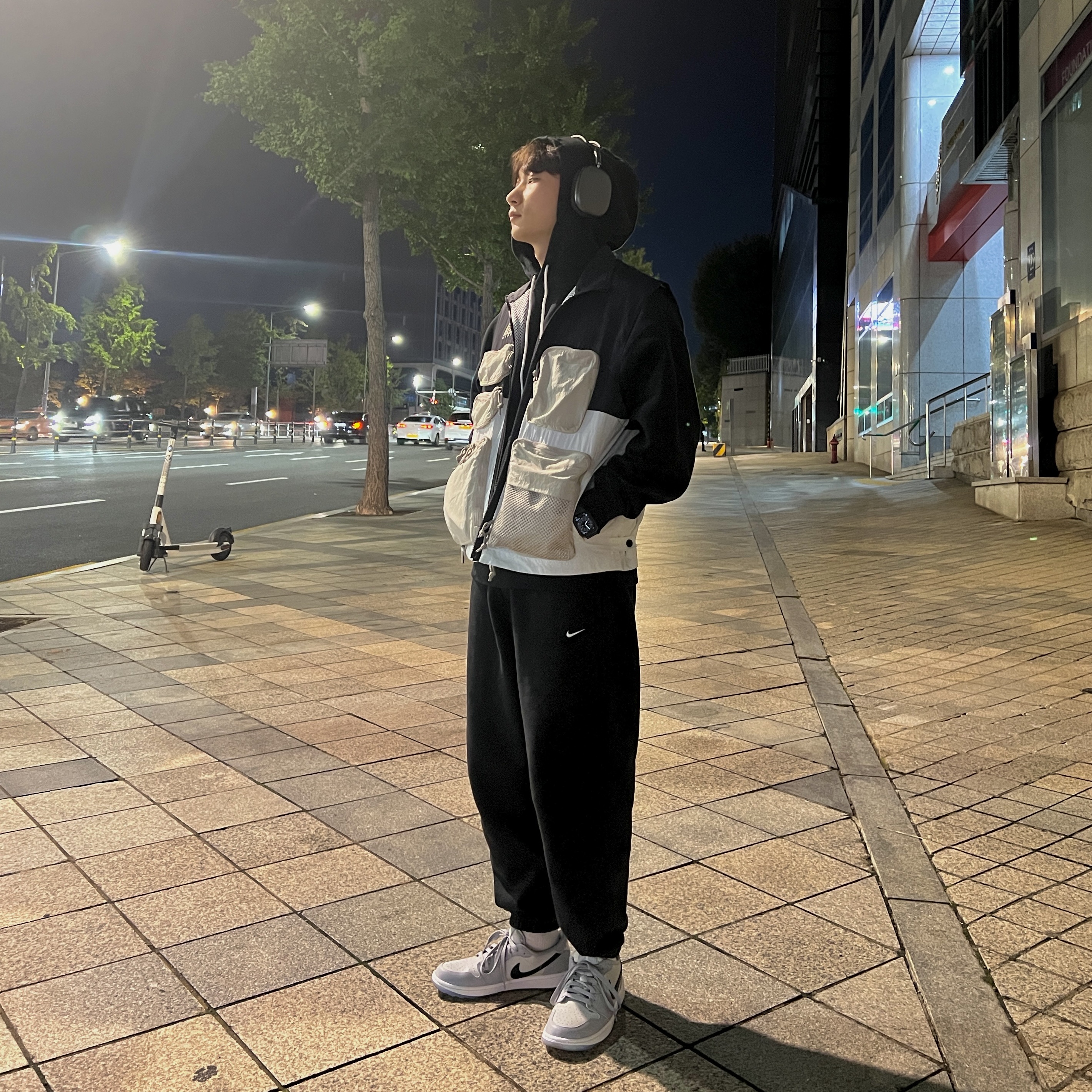 Jordan 1 Low Golf Wolf Grey, Nike ACG Utility Vest Black Summit White - Asia 착용 스타일
