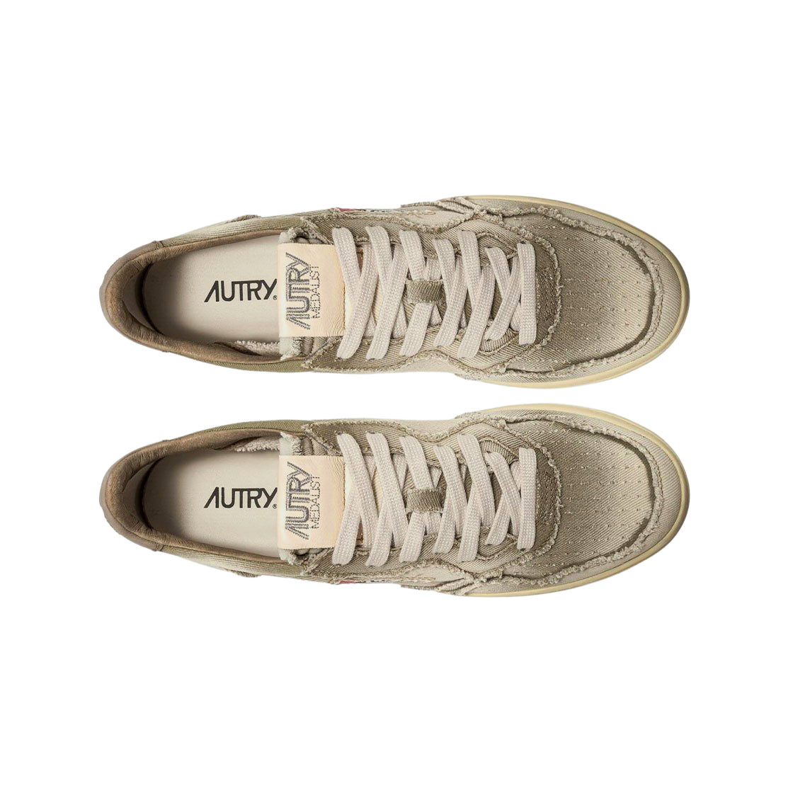 (W) 오트리 메달리스트 로우 액션 데님 스니커즈 데님((W) Autry Medalist Low Action Denim Sneakers Denim) - 2